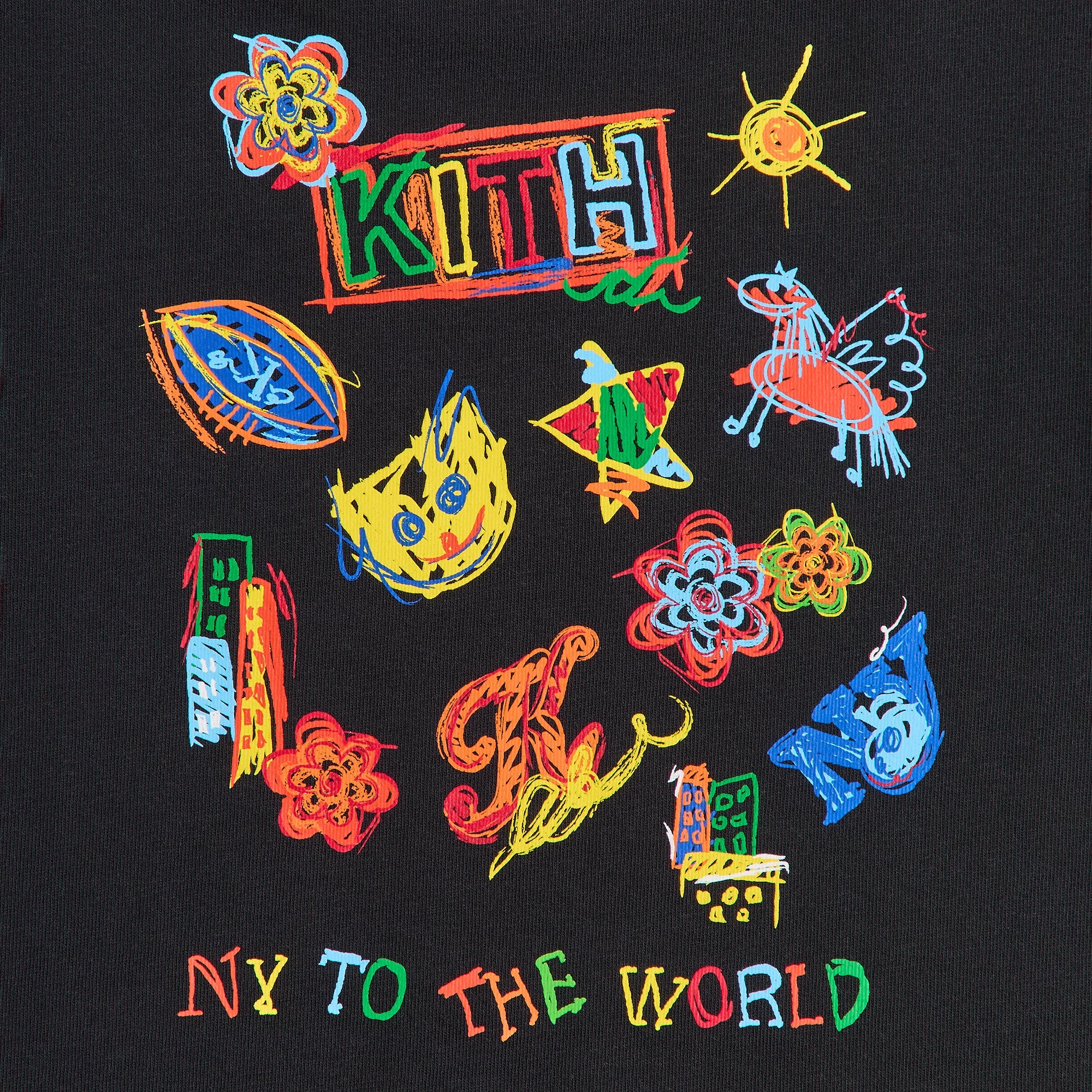 Kith Kids NY Sketchbook Classic Logo Tee - Black – Kith Japan