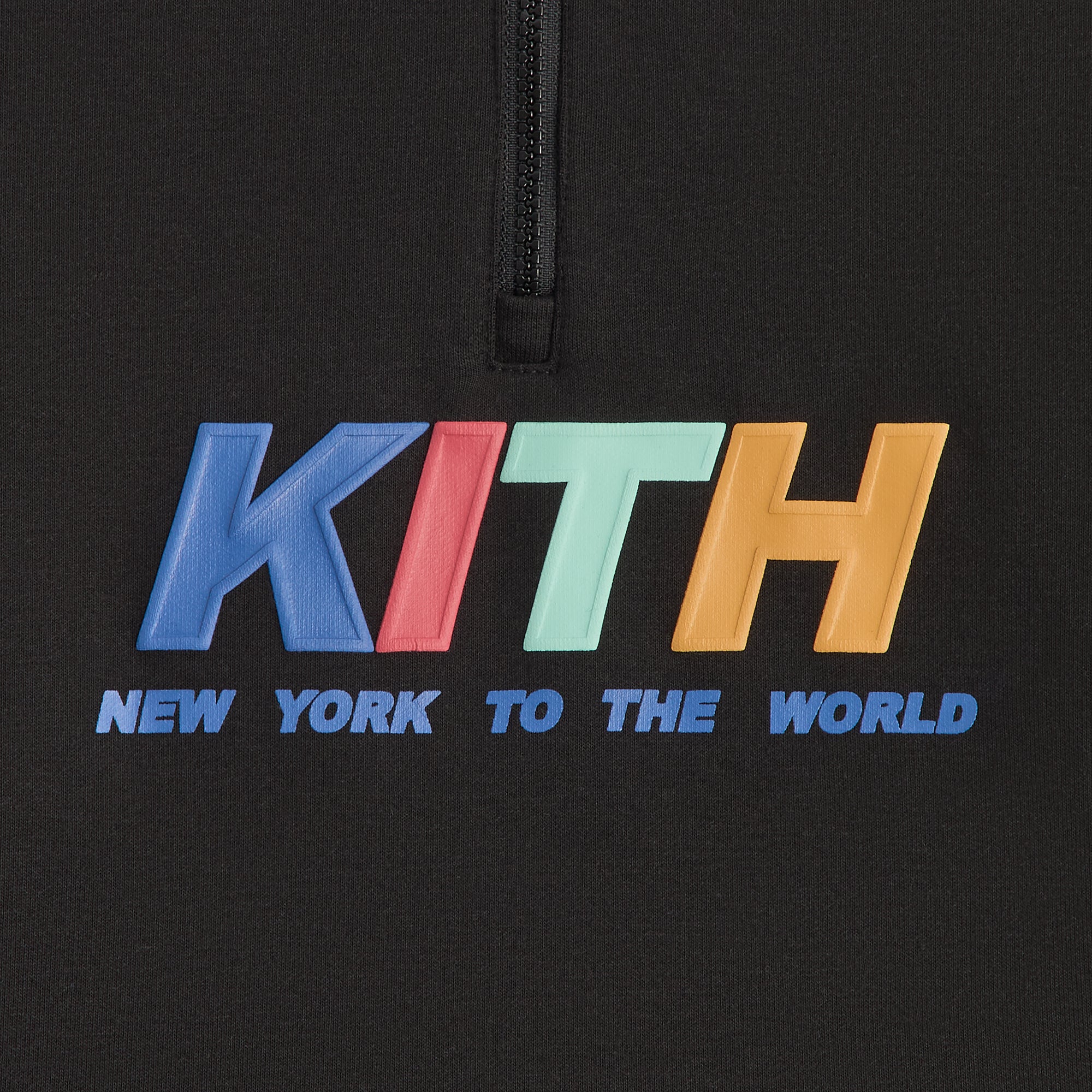 Kith Kids NY Quarter Zip Hoodie - Black – Kith Japan