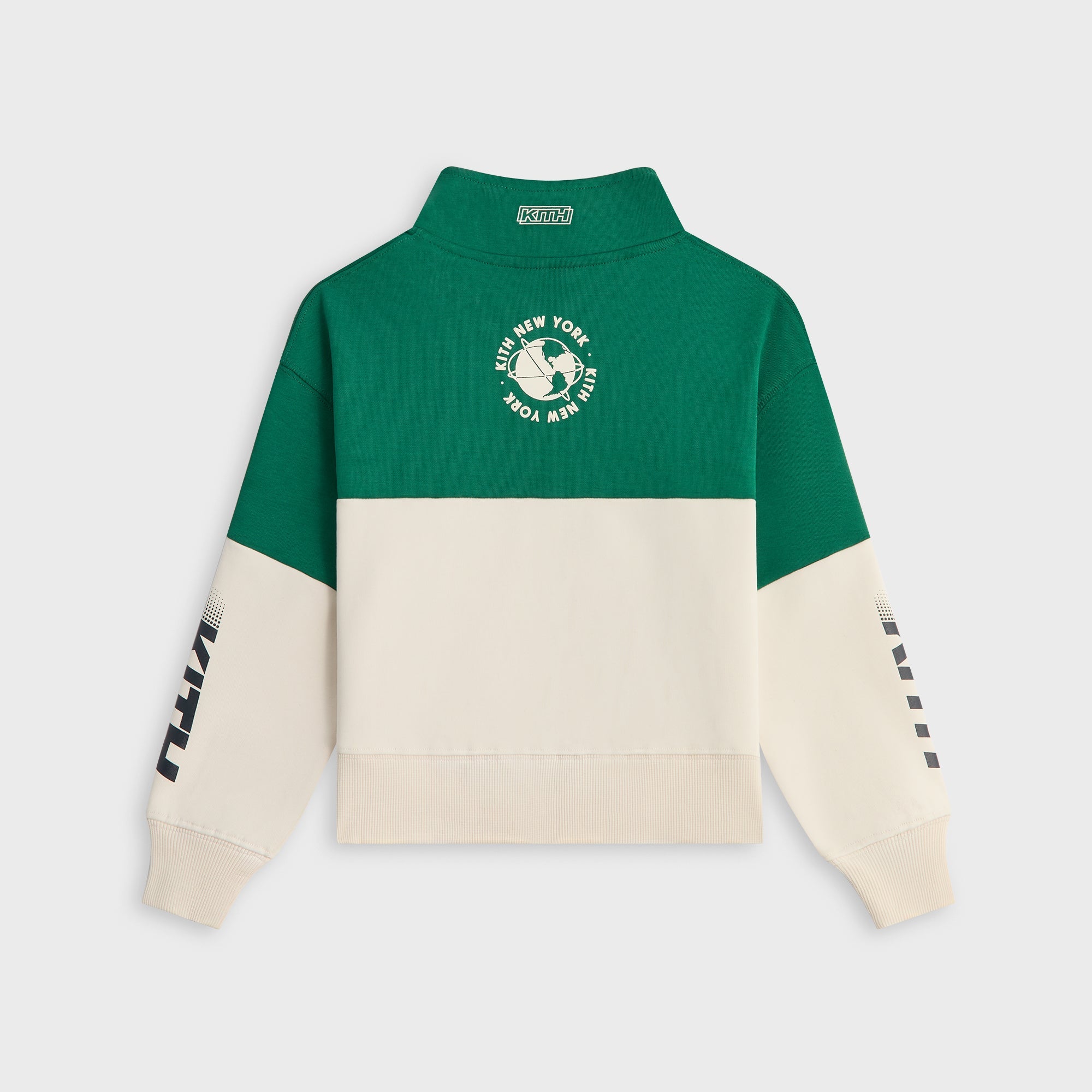 Kith Kids Logo Blocked Hunter Quarter Zip - Newt – Kith Japan