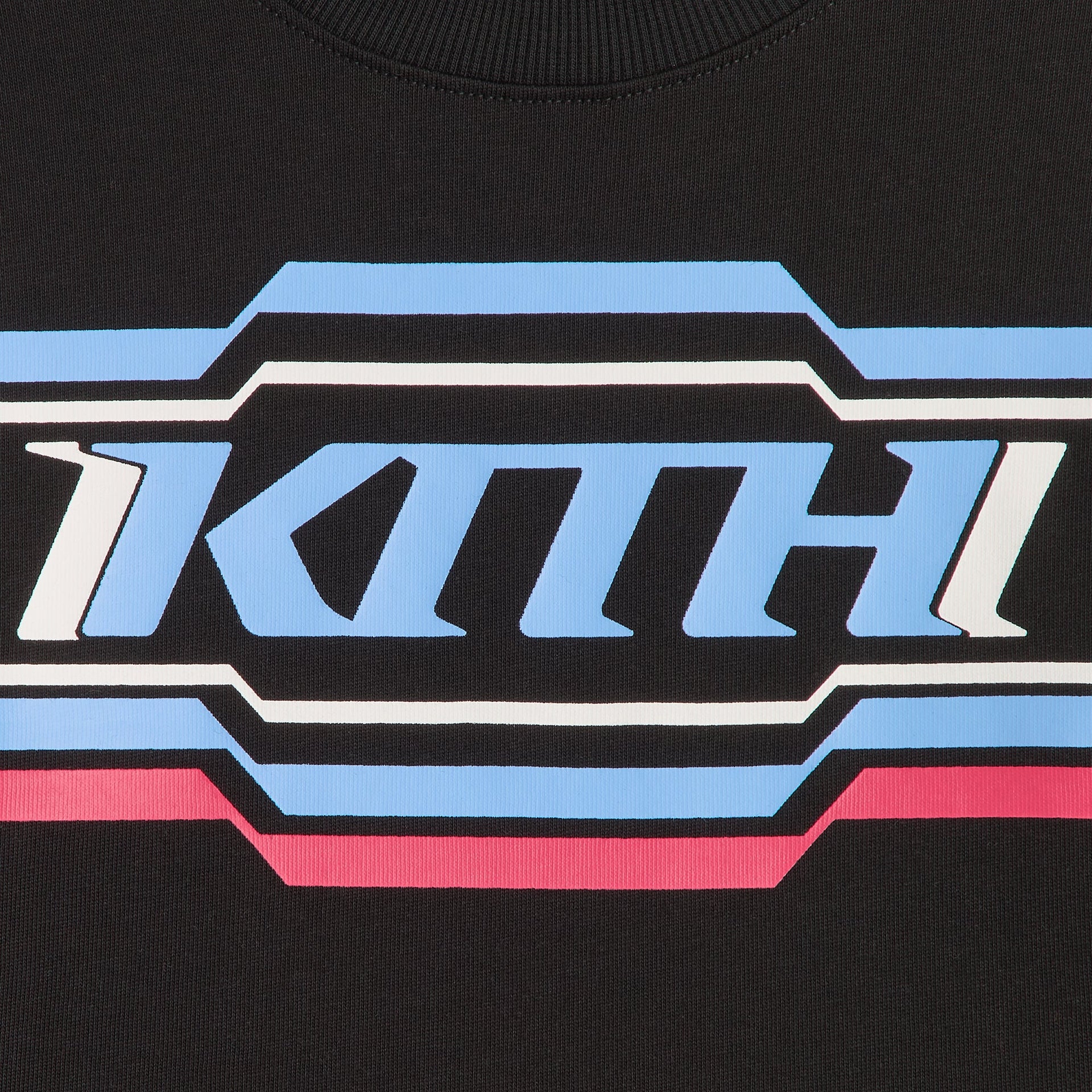 Kith Kids Retro Moto Cropped Jasper Tee - Black
