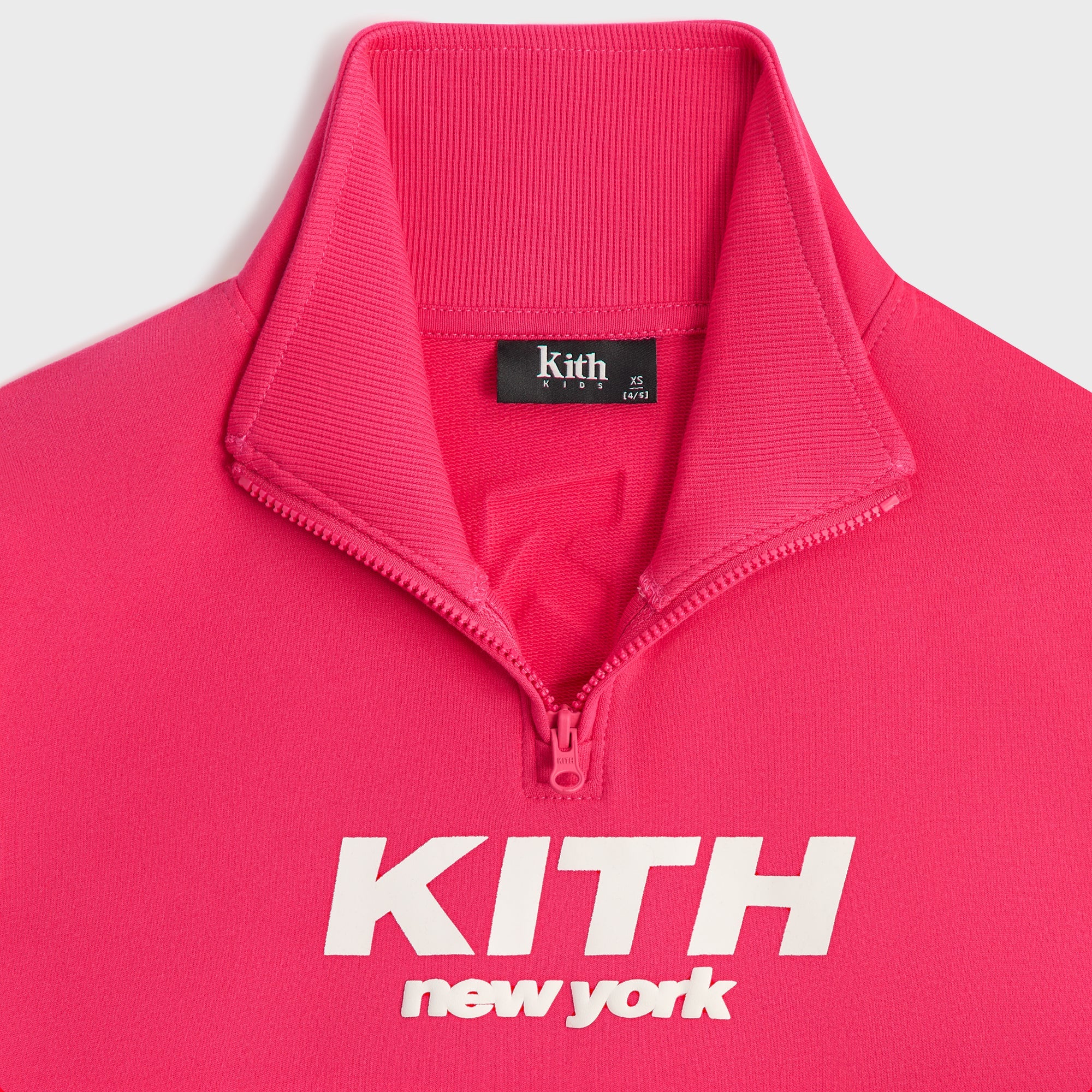 Kith Kids Cropped Fallon Quarter Zip - Dahlia – Kith Japan