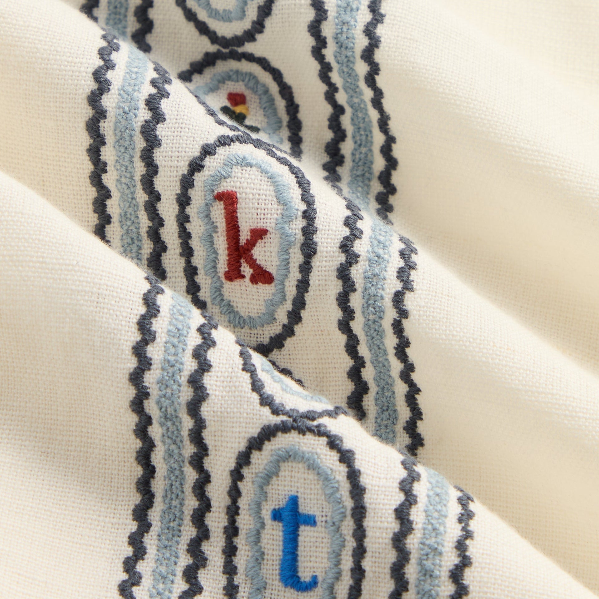 Kith Kids Novelty Embroidered Bennet Collared Shirt - Silk