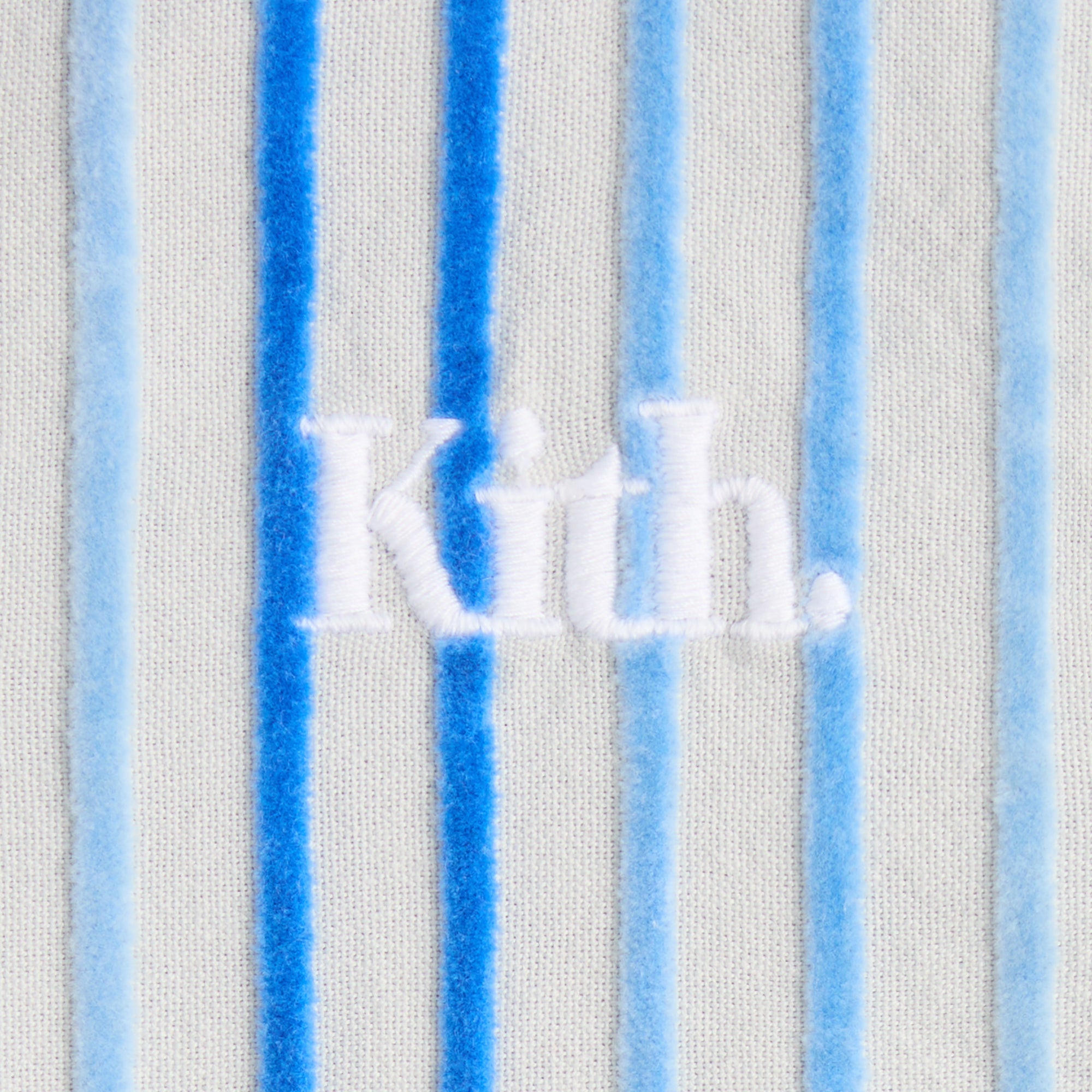 Kith Kids Chenille Stripe Thompson Camp Shirt - Cornflower – Kith