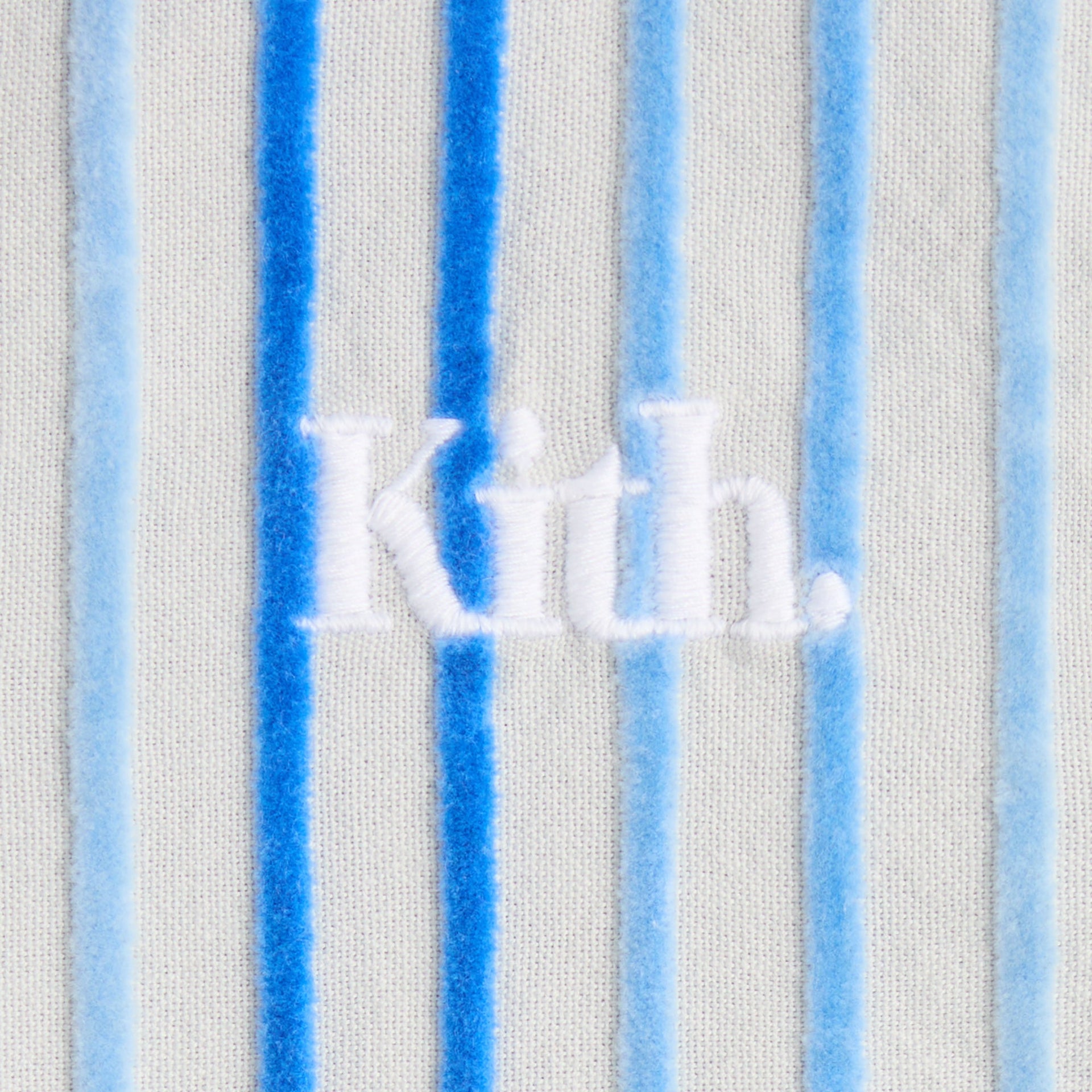 Kith Kids Chenille Stripe Thompson Camp Shirt - Cornflower