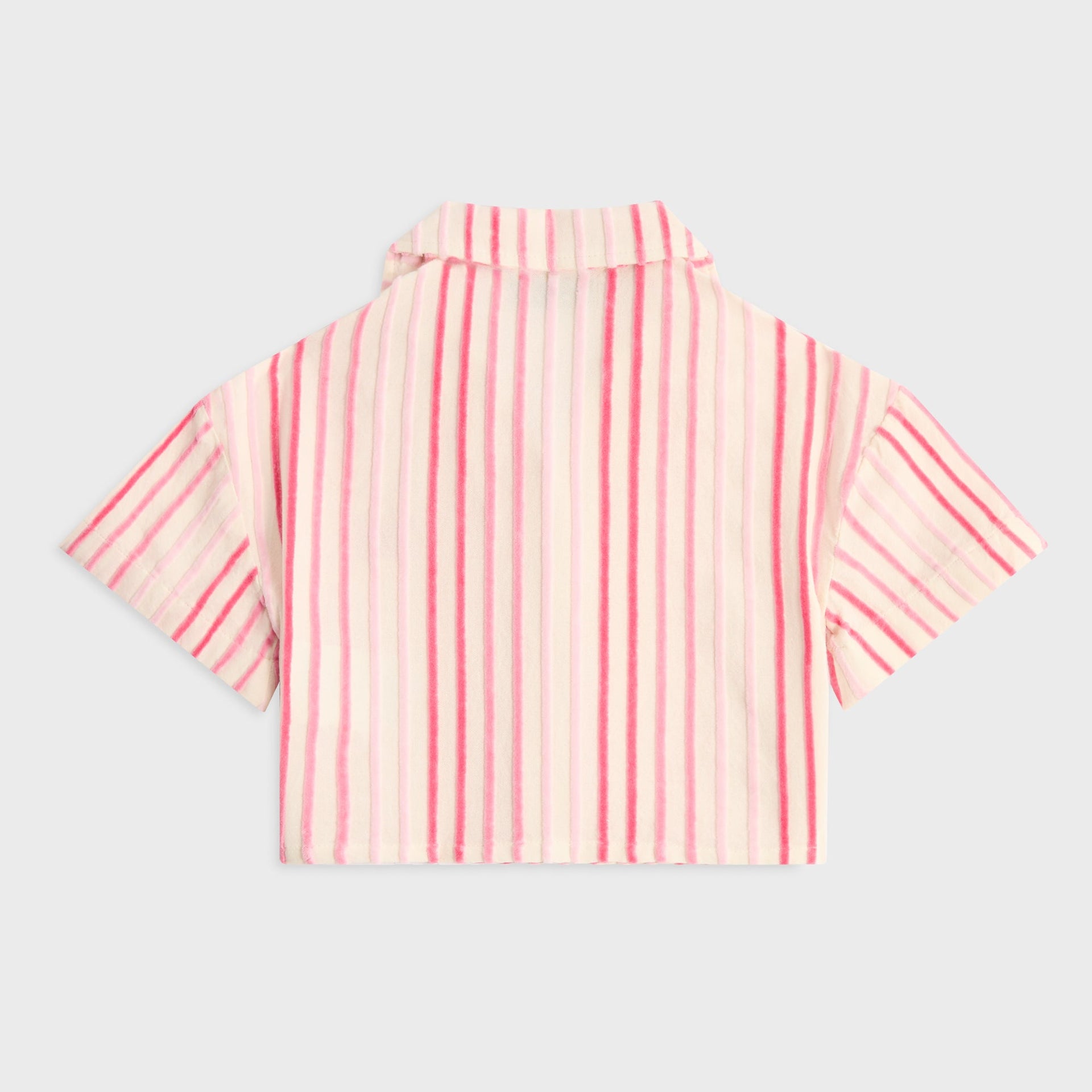 Kith Kids Jayda Chenille Stripe Cropped Shirt - Protea