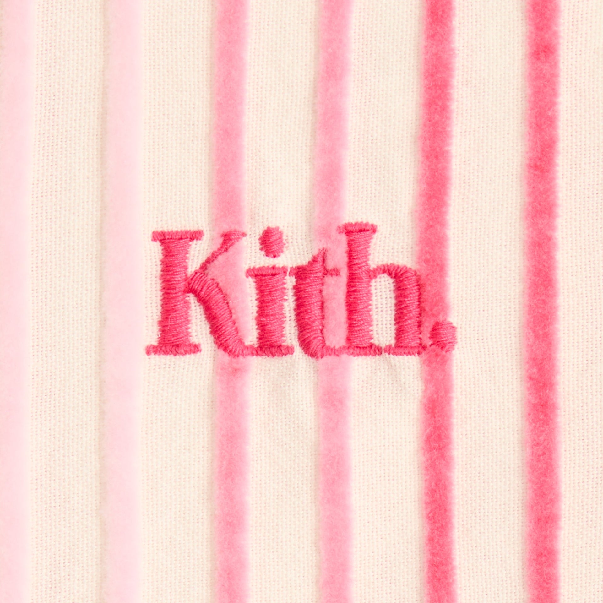 Kith Kids Jayda Chenille Stripe Cropped Shirt - Protea
