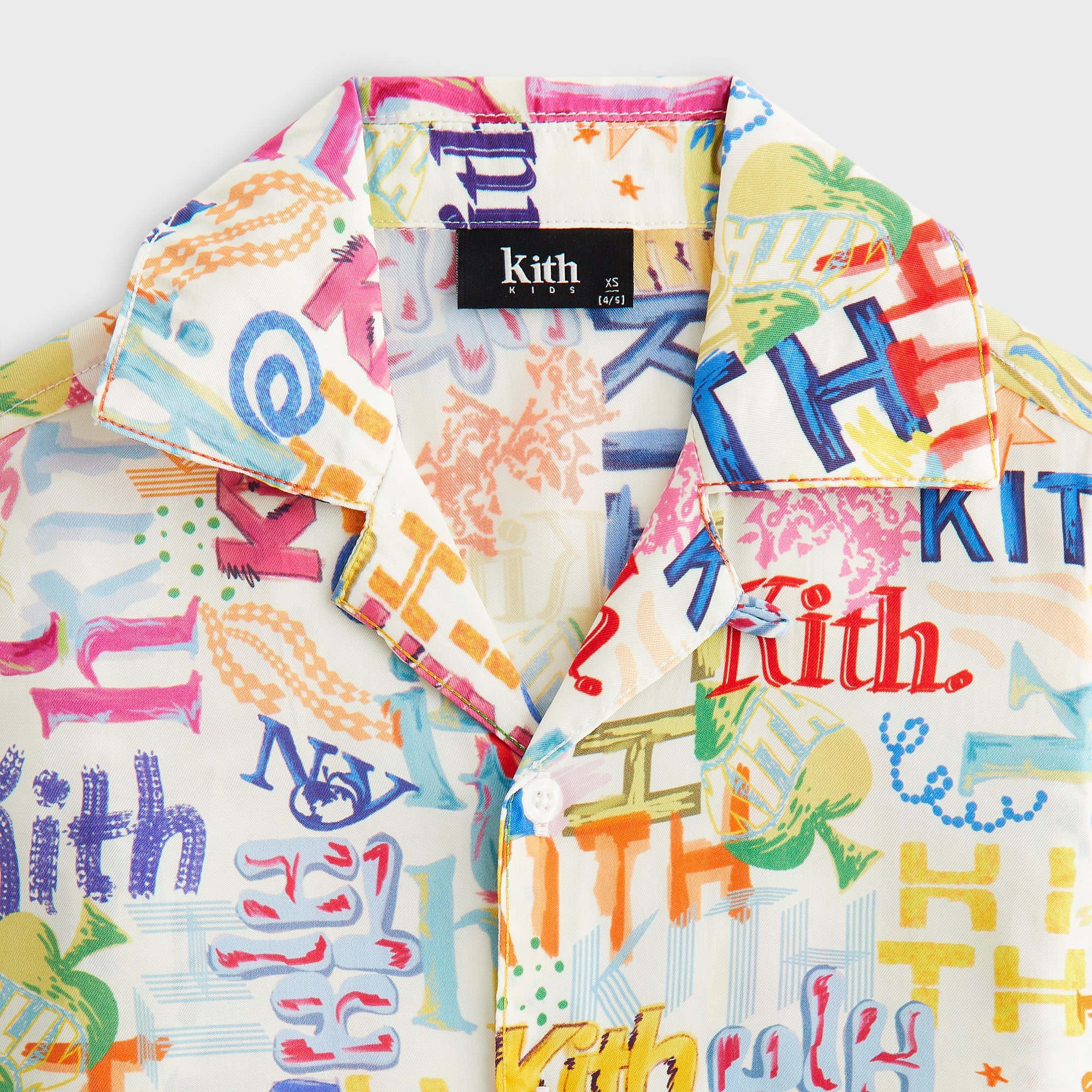 Kith Kids Thompson Camp Sketched Monogram Shirt - Silk – Kith Japan