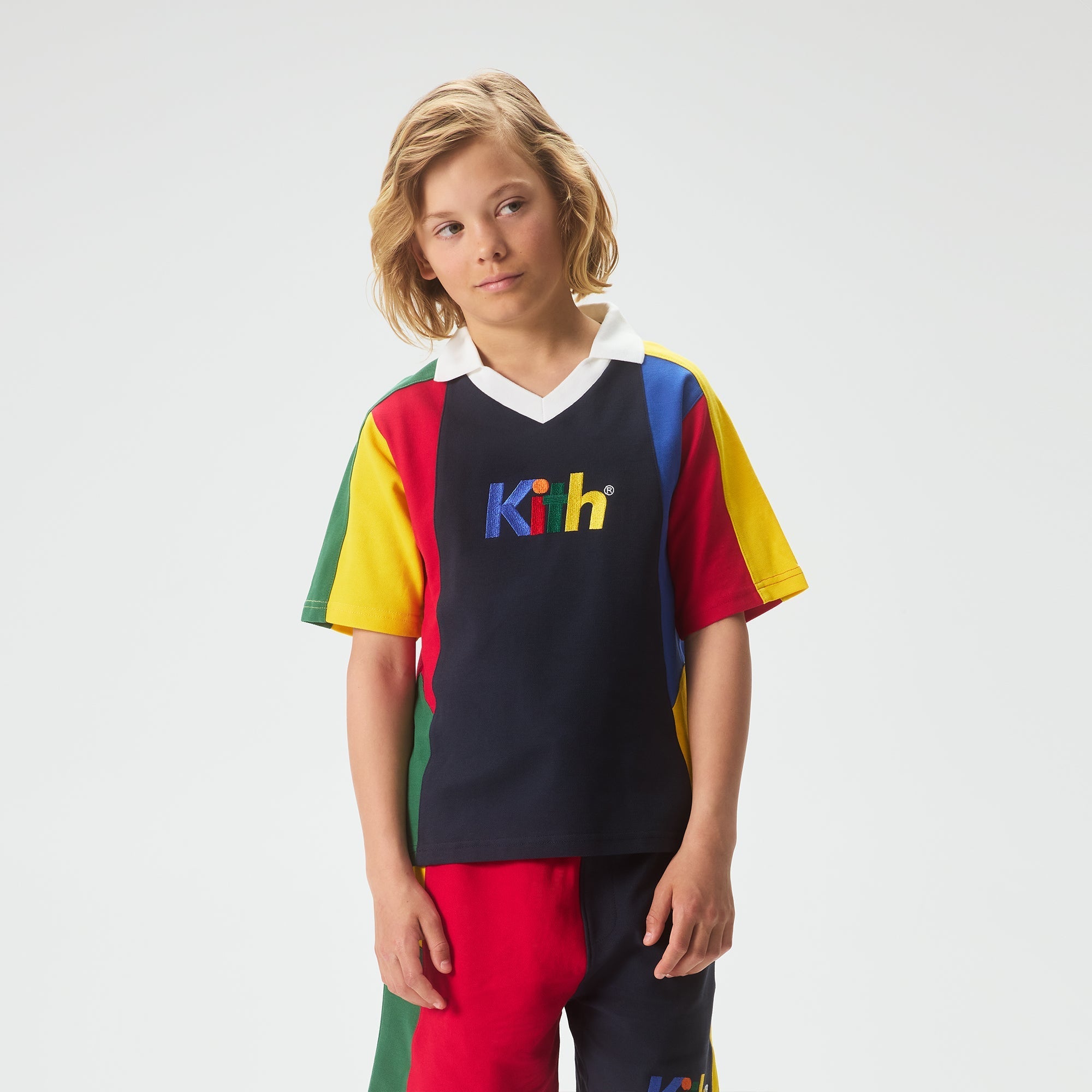Kith Kids Color-Blocked Trevor Polo - Nocturnal – Kith Japan