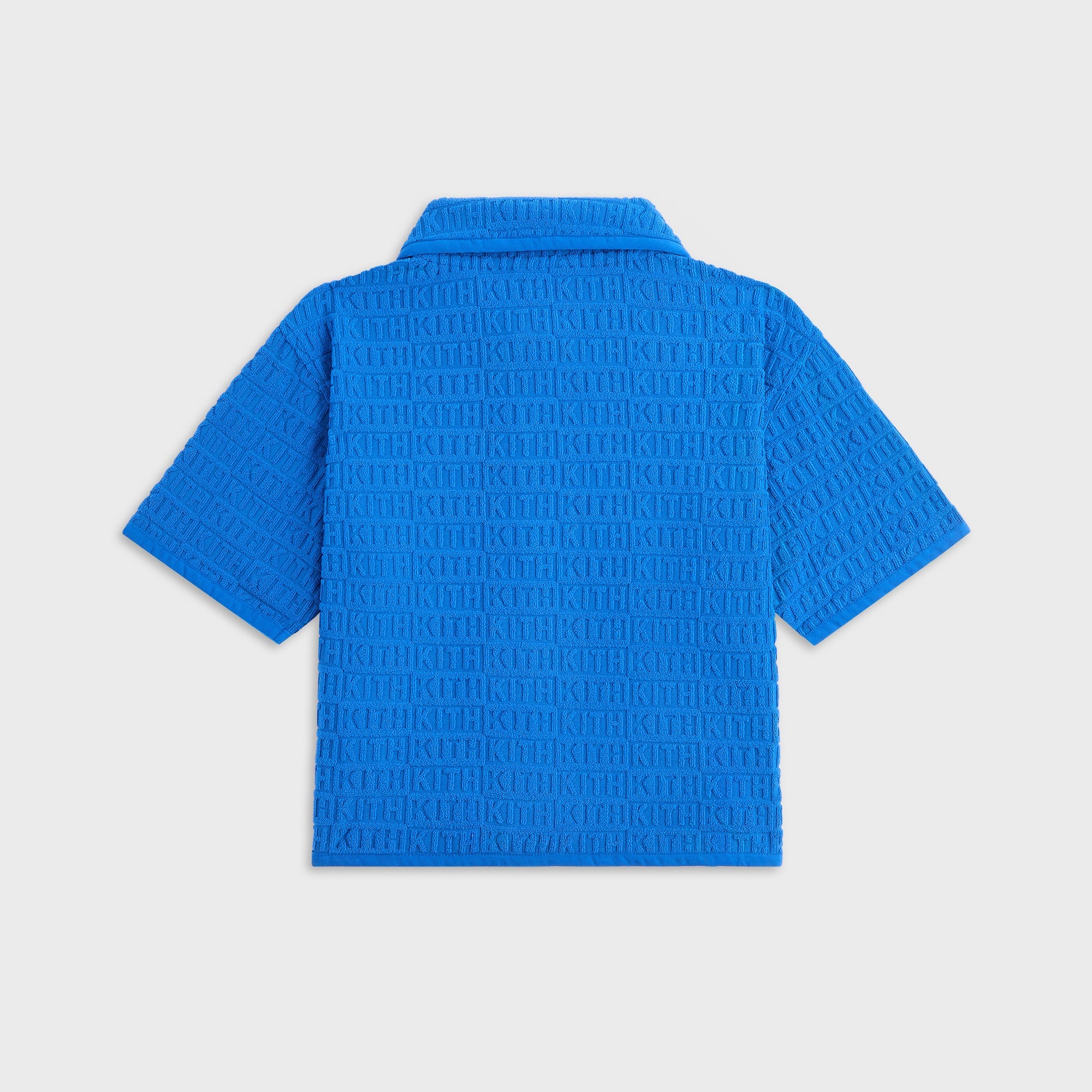 Kith Kids Textured Monogram Zip Front Camp Shirt - Greek – Kith Japan