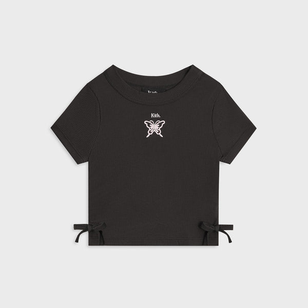 Kith Kids Mulberry Ruched Rib Tee - Black – Kith Japan