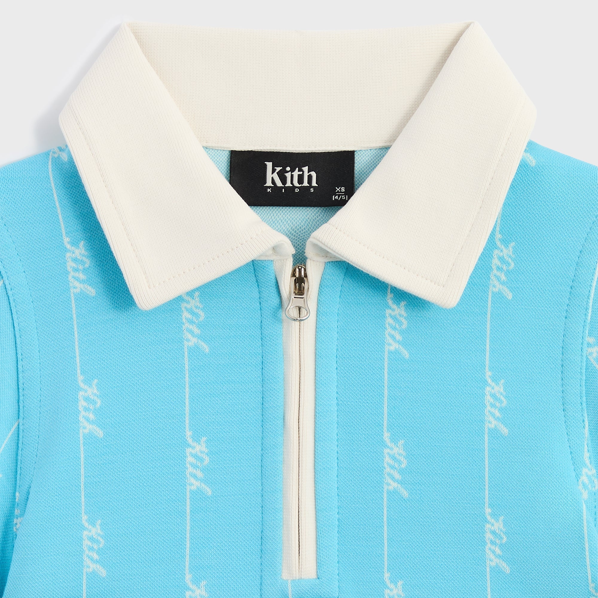 Kith Kids Script Knit Taylen Crop Polo - Aragonite – Kith Japan