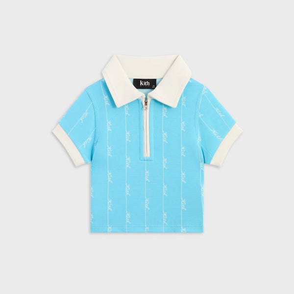 KITHポロシャツ Kith Kids Script Knit Taylen Crop Polo - Aragonite – Kith Japan