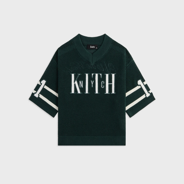 新品KITH　上品グリーンオーバーサイズサッカーシャツ　シーズン限定カラー　希少 Kith Kids Sweater Knit Leon Jersey - Stadium – Kith Japan