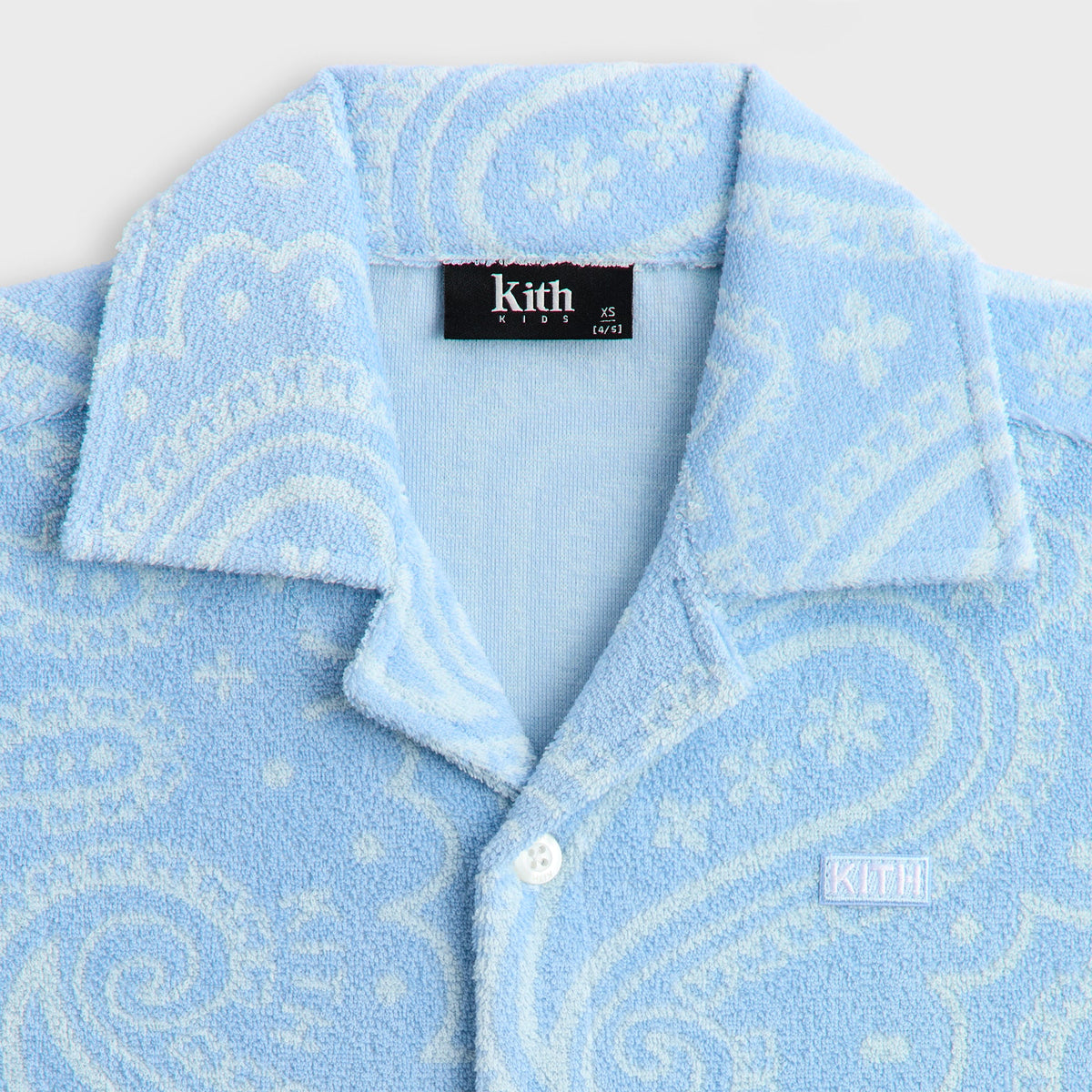 Kith Kids Paisley Jacquard Camp Shirt - Serene – Kith Japan