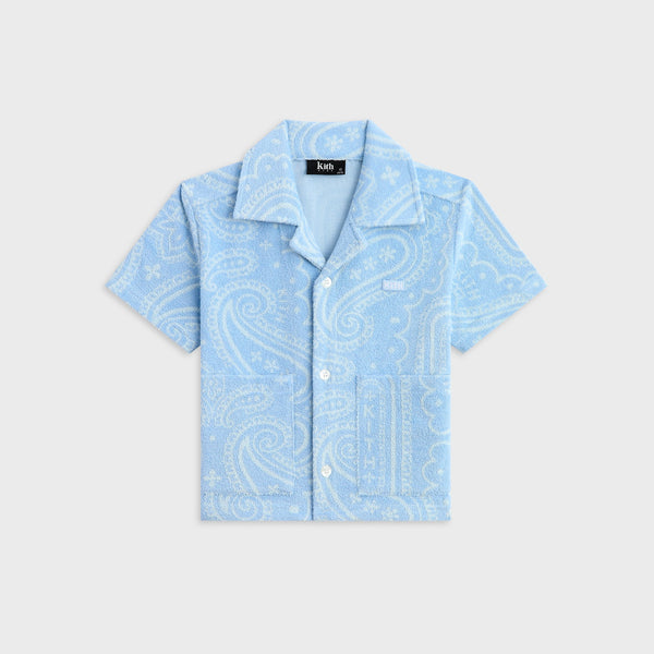 Kith Kids Paisley Jacquard Camp Shirt - Serene – Kith Japan