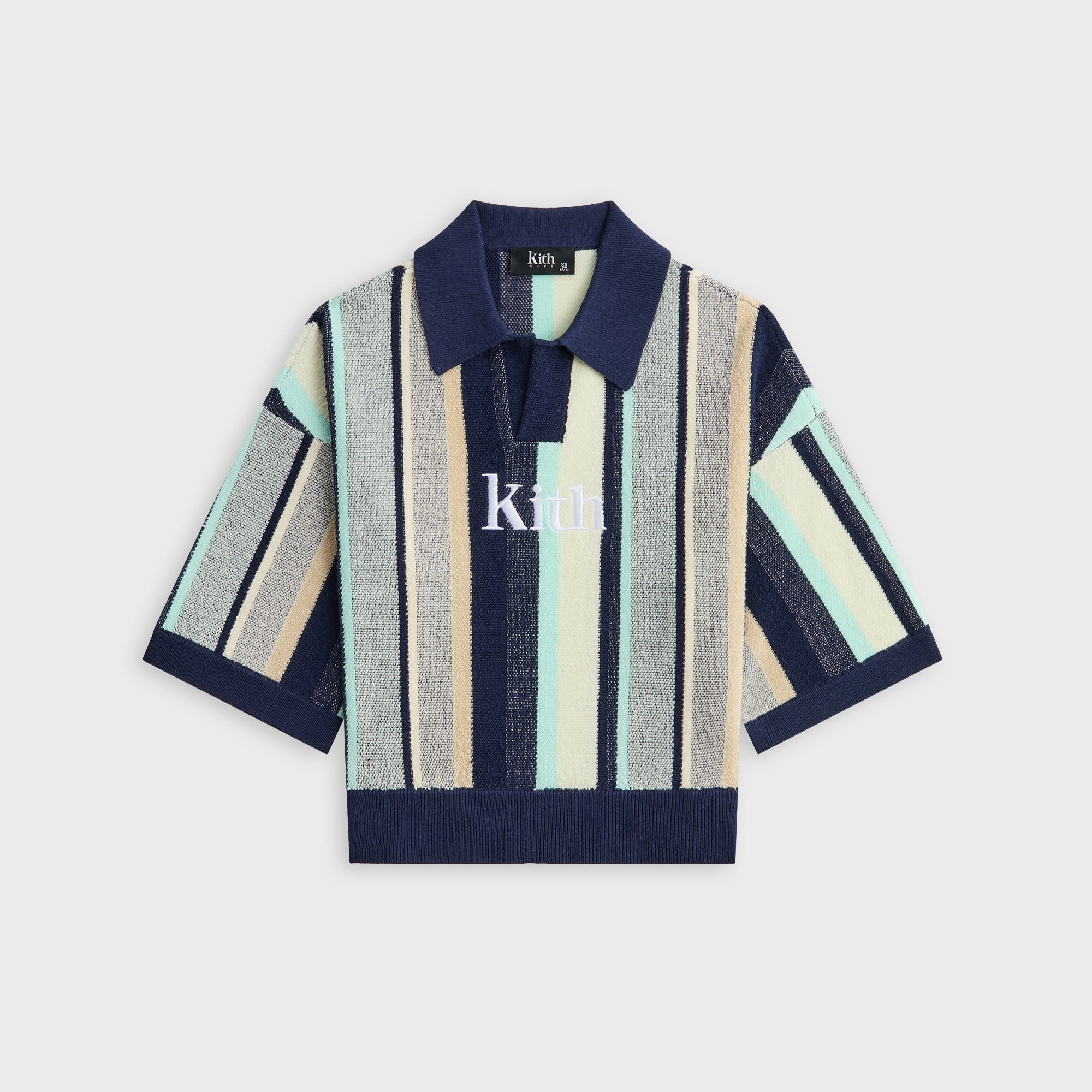 Kith Kids Striped Nelson Short Sleeve - Mykonos – Kith Japan