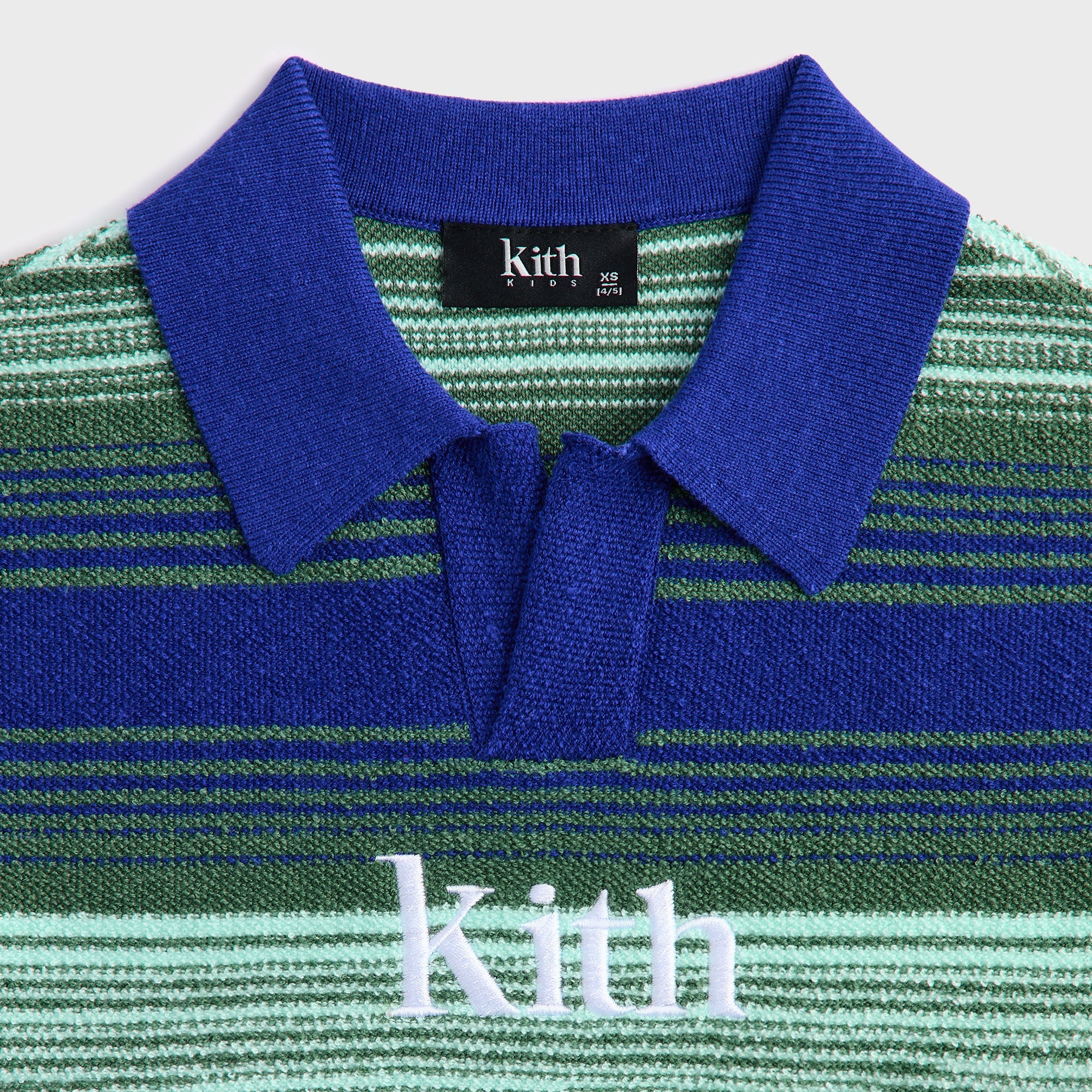 Kith Kids Striped Nelson Short Sleeve - Celeste – Kith Japan