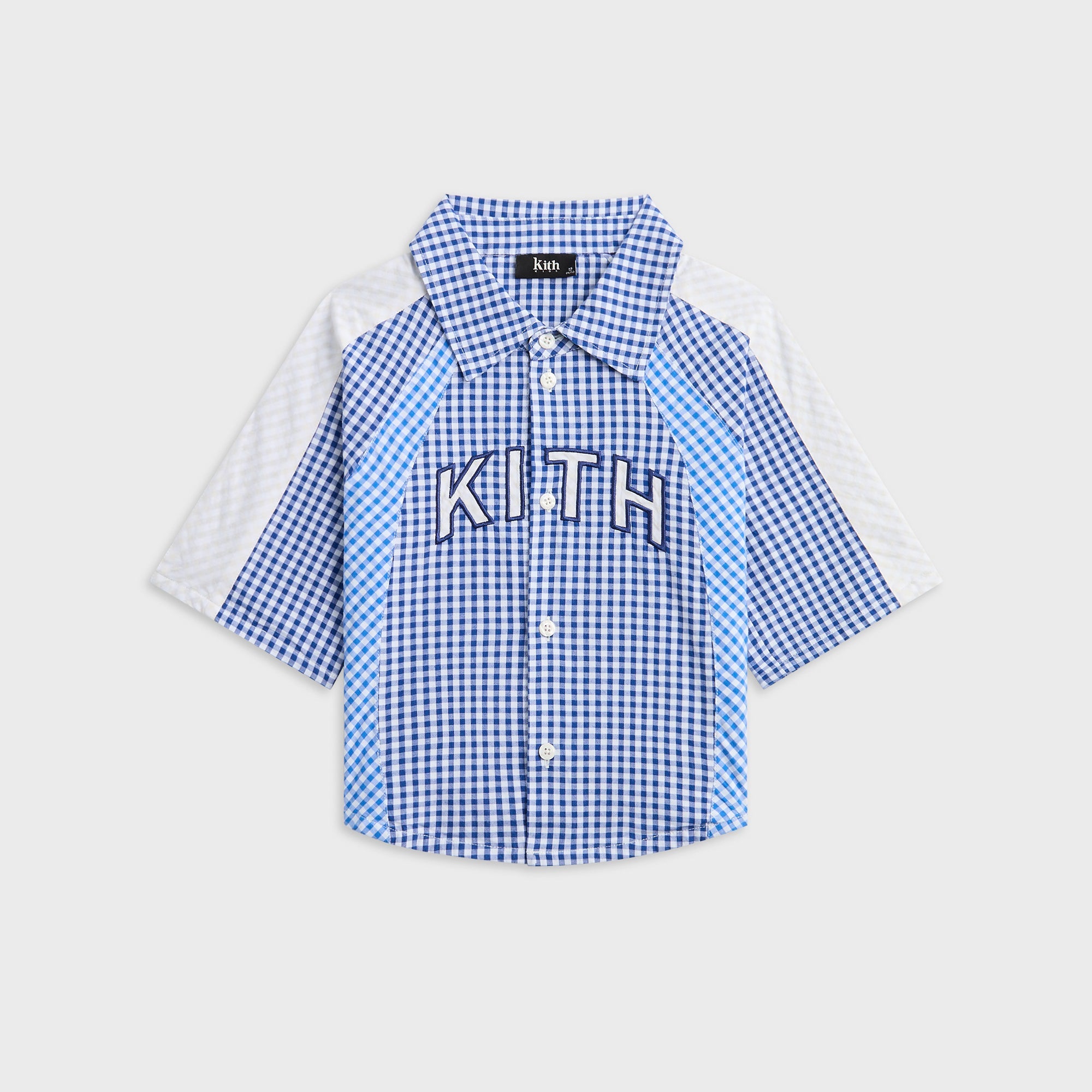 Kith Kids Color-Blocked Gingham Apollo Shirt - Layer – Kith Japan