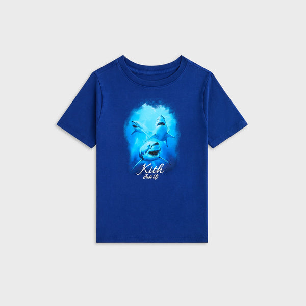 新品未開封 KITH ライトブルー Tシャツ 3T Kith Kids Great White Shark Vintage Graphic Tee - Layer – Kith Japan