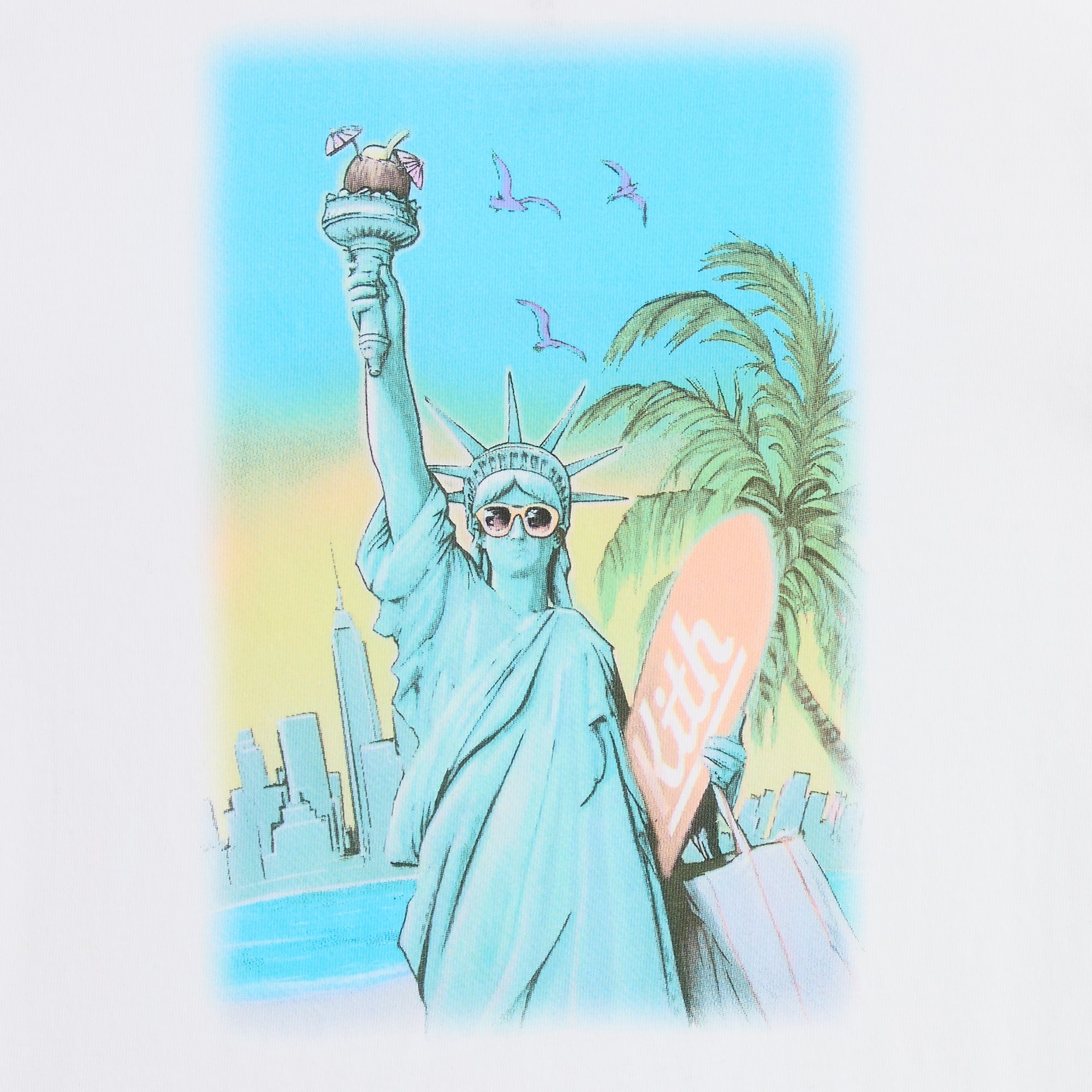 幼小時代 Kith Kids Lady Liberty Vintage Graphic Tee - White – Kith Japan