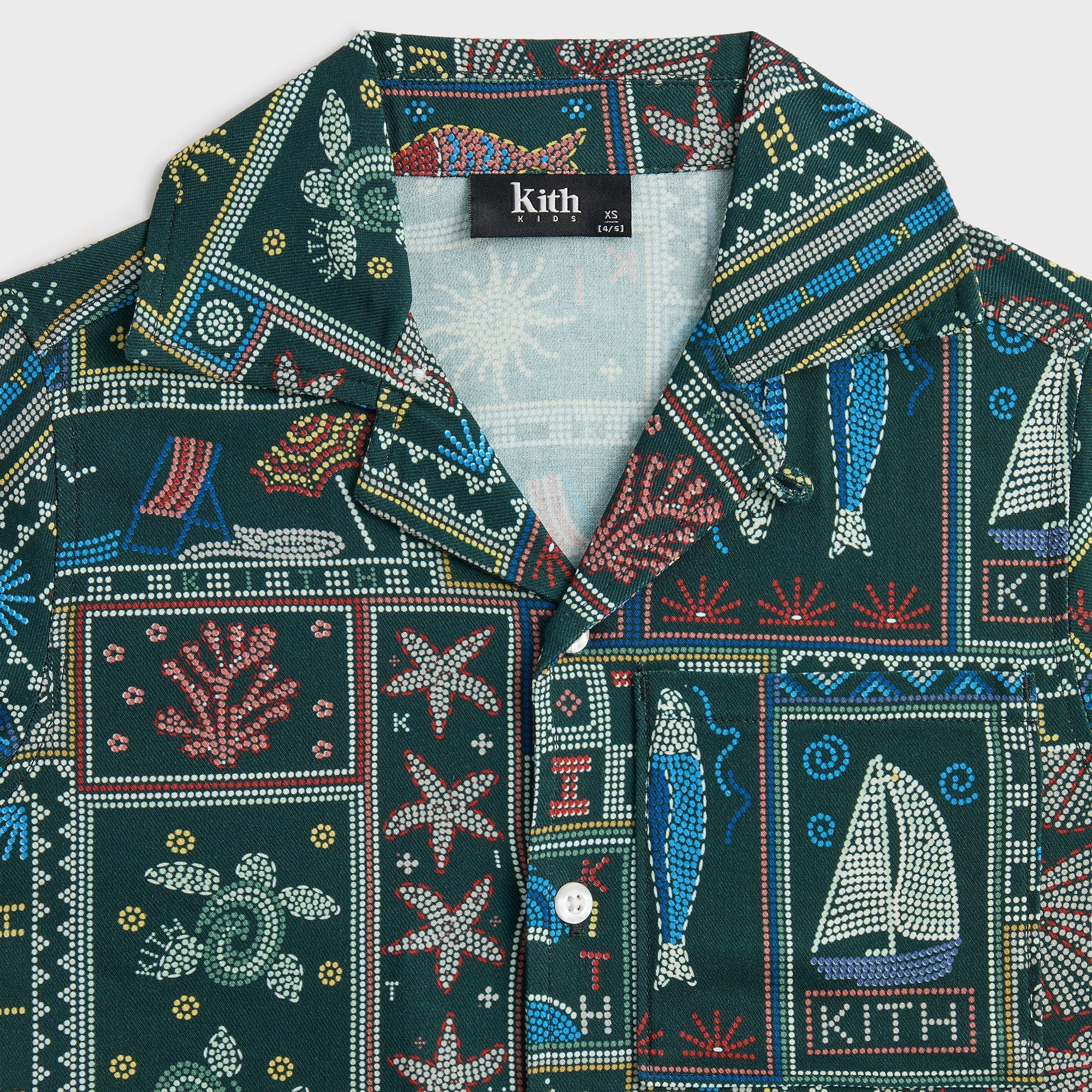 Kith Kids Beach Tile Thompson Camp Shirt - Stadium - PH – Kith Japan