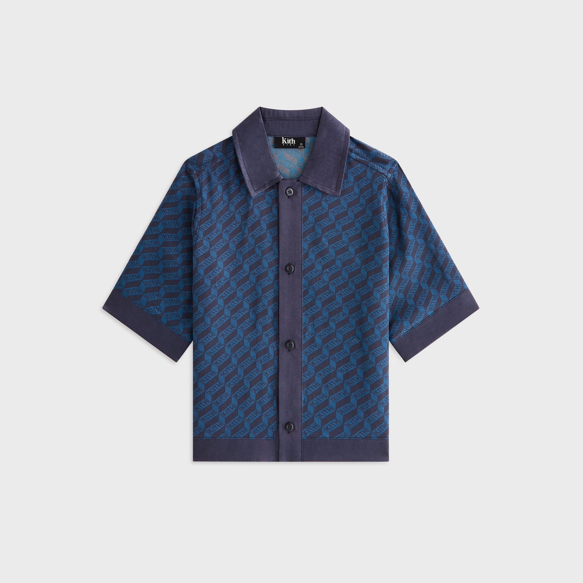 Kith Kids Monogram Bennet Camp Shirt - Nocturnal - PH