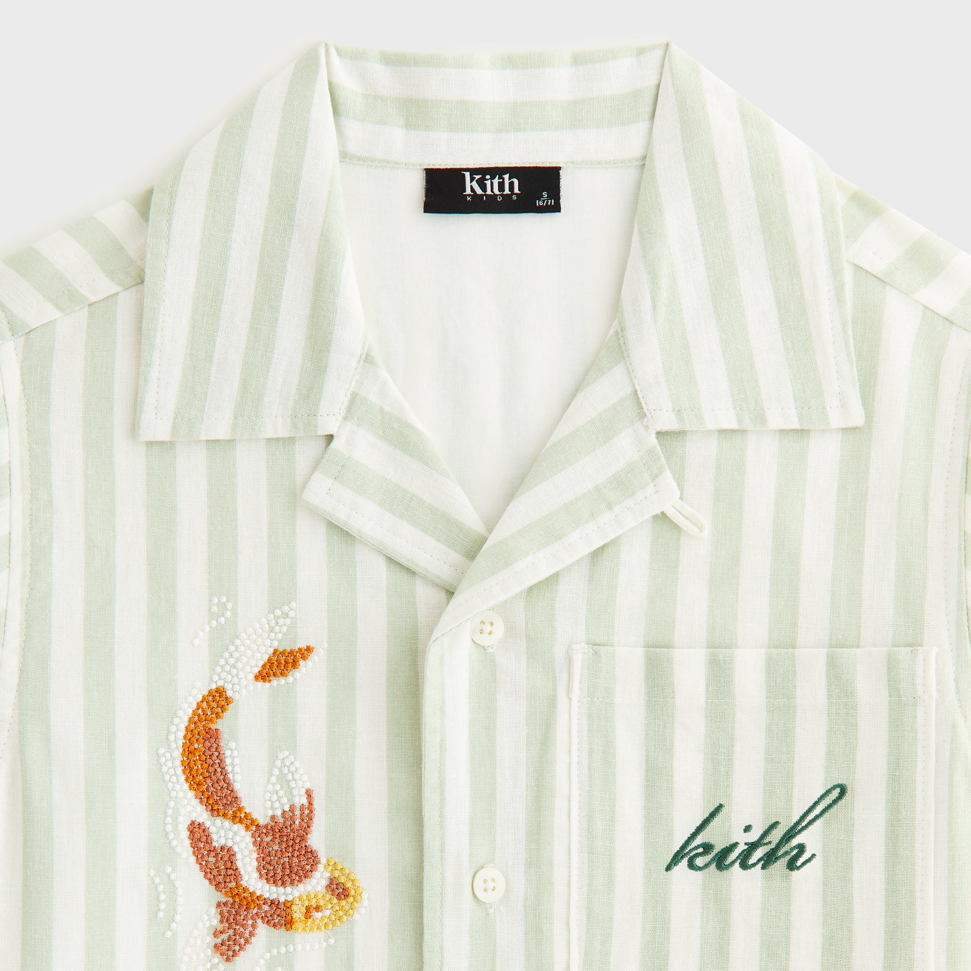 Kith Kids Embroidered Thompson Camp Shirt - Sage – Kith Japan