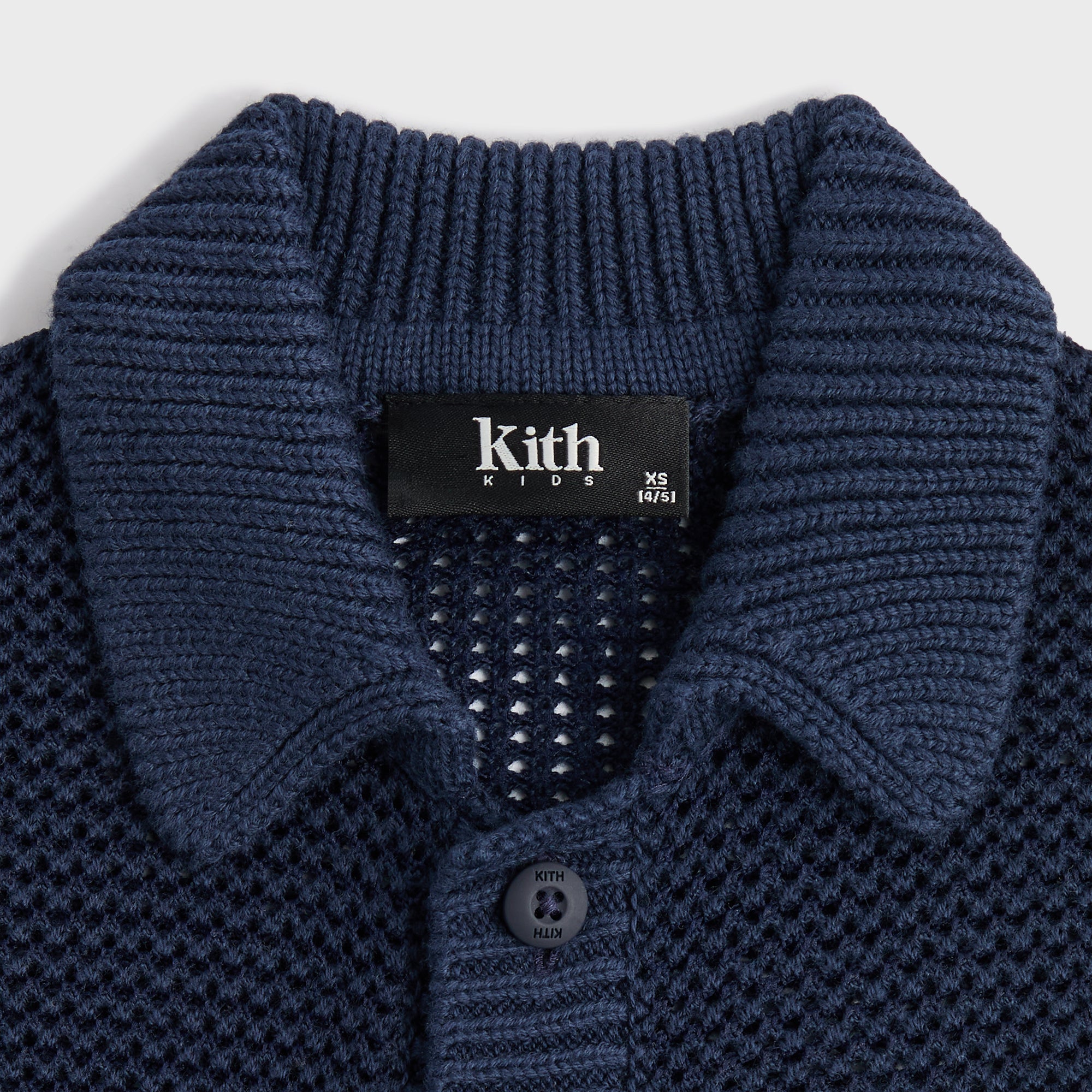Kith Kids Textured Button Down Tilden Shirt - Nocturnal – Kith Japan Kith Kids Textured Button Down Tilden Shirt - Nocturnal – Kith Japan