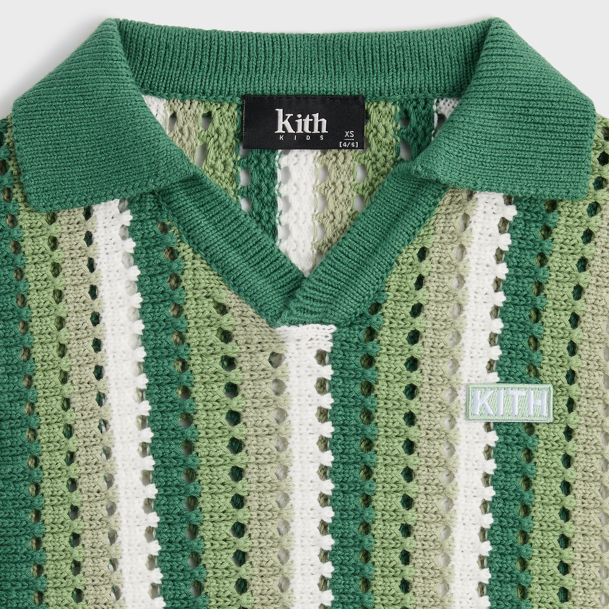 Kith Kids Open Knit Pullover Polo - Sage - PH – Kith Japan