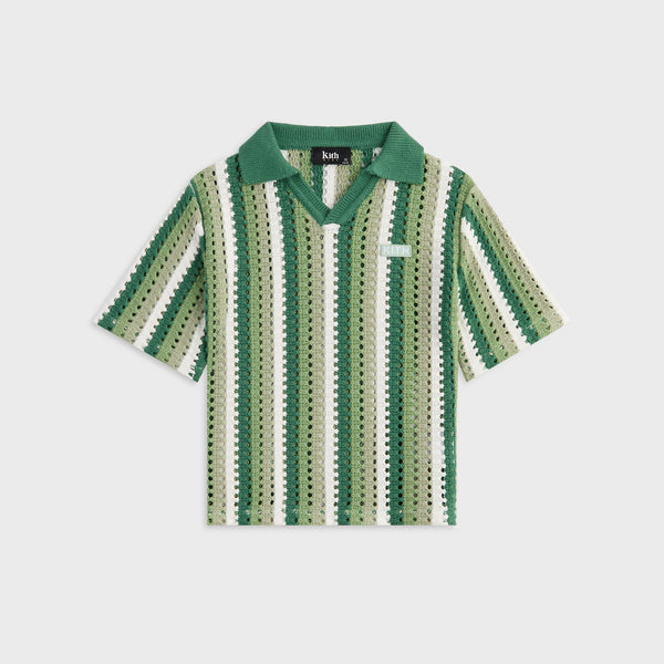 Kith Kids Open Knit Pullover Polo - Sage – Kith Japan