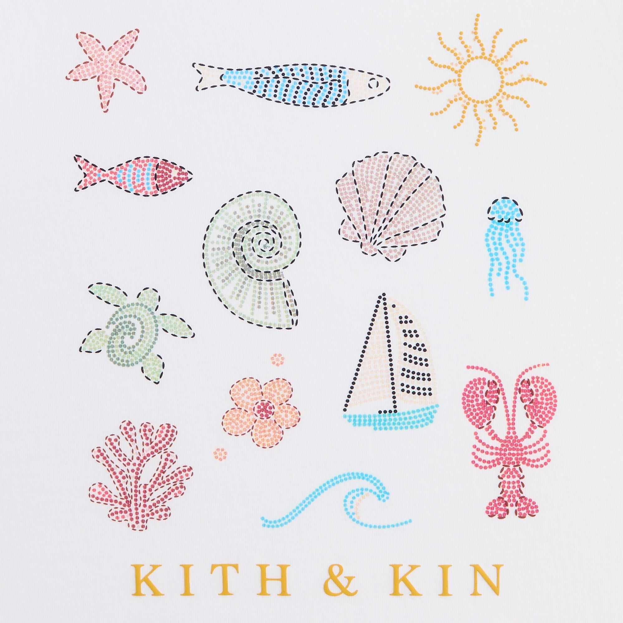 Kith Kids Kith & Kin Beach Tee - White - PH – Kith Japan