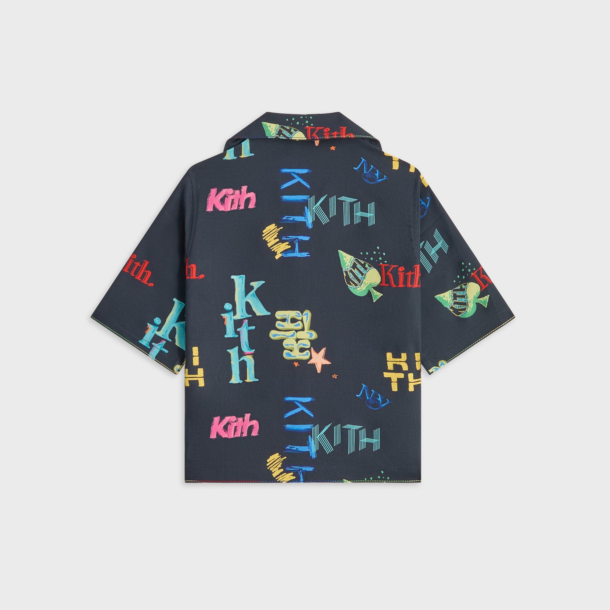 Kith Kids Thompson Camp Tossed Monogram Shirt - Nocturnal – Kith Japan Kith Kids Thompson Camp Tossed Monogram Shirt - Nocturnal – Kith Japan