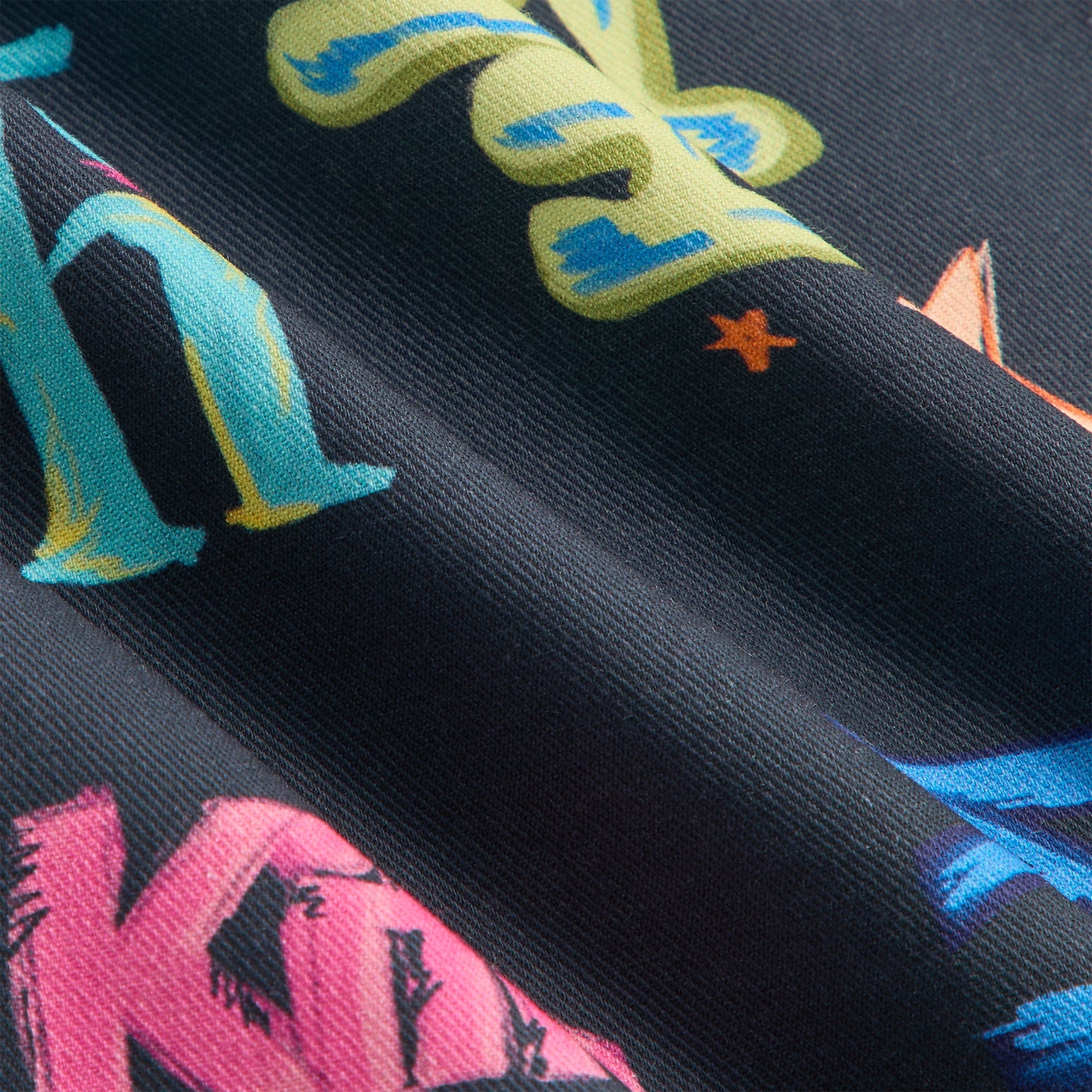 Kith Kids Thompson Camp Tossed Monogram Shirt - Nocturnal