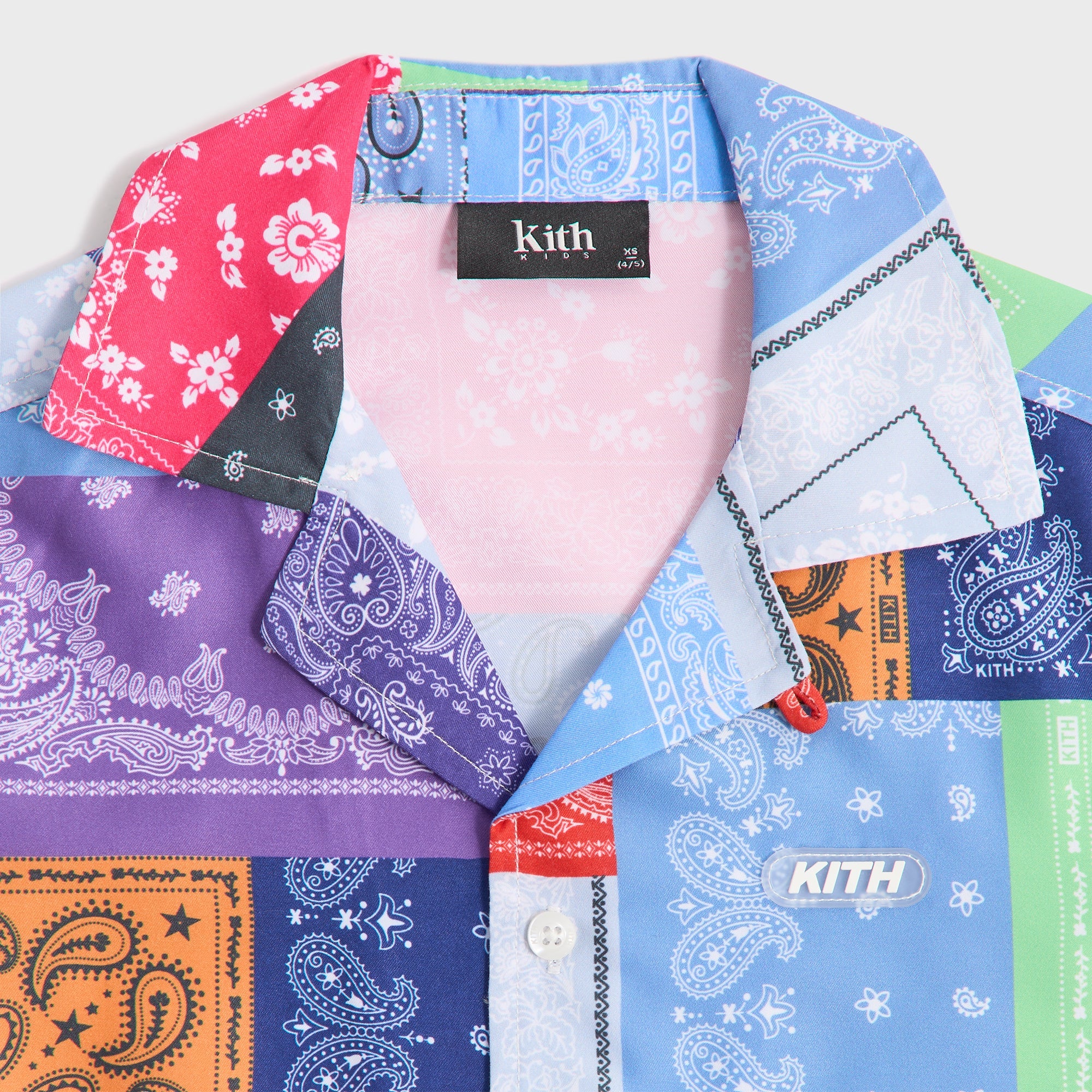 Kith Kids Bandana Splice Thompson Camp Swim Shirt - Lucky – Kith Japan