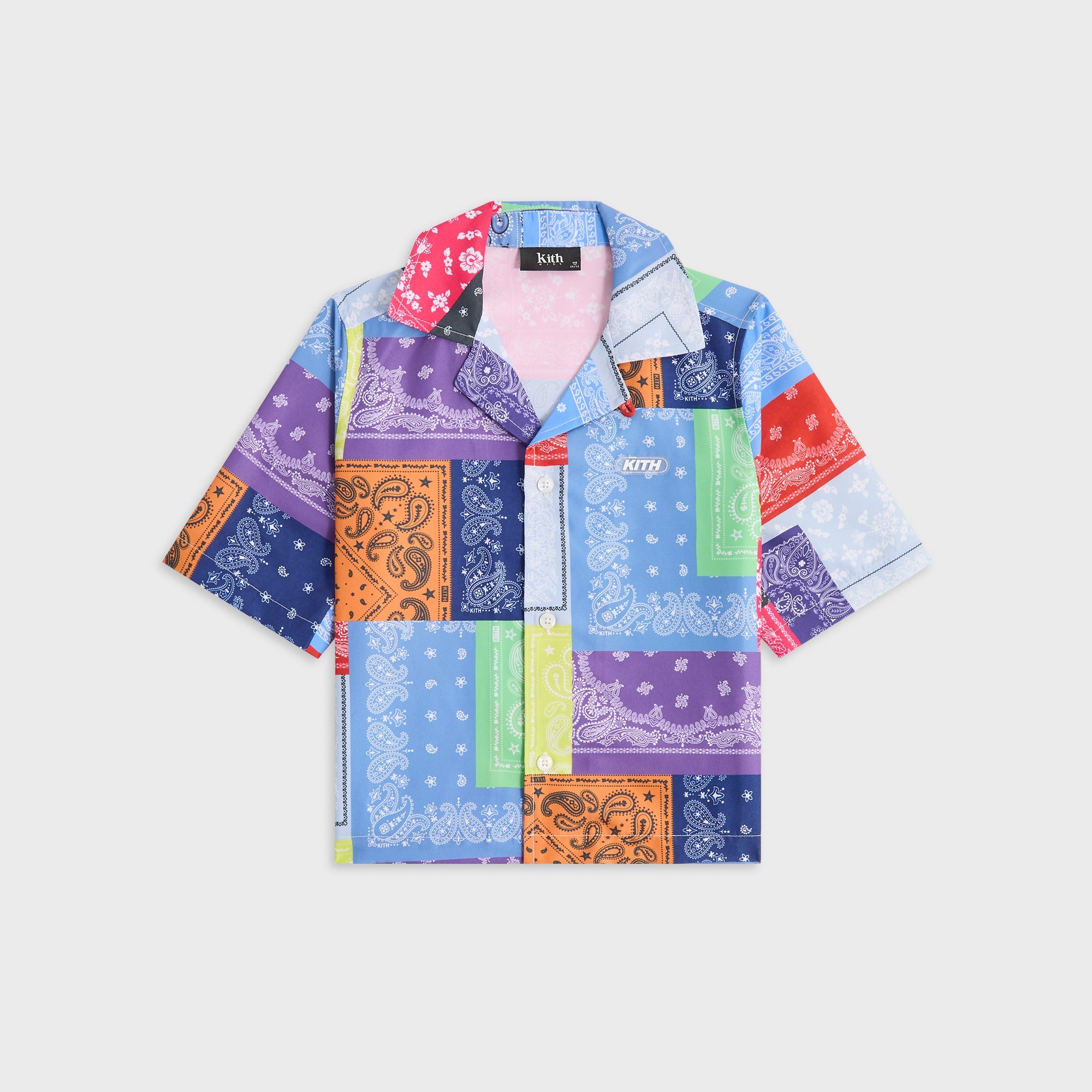Kith Kids Bandana Splice Thompson Camp Swim Shirt - Lucky – Kith Japan