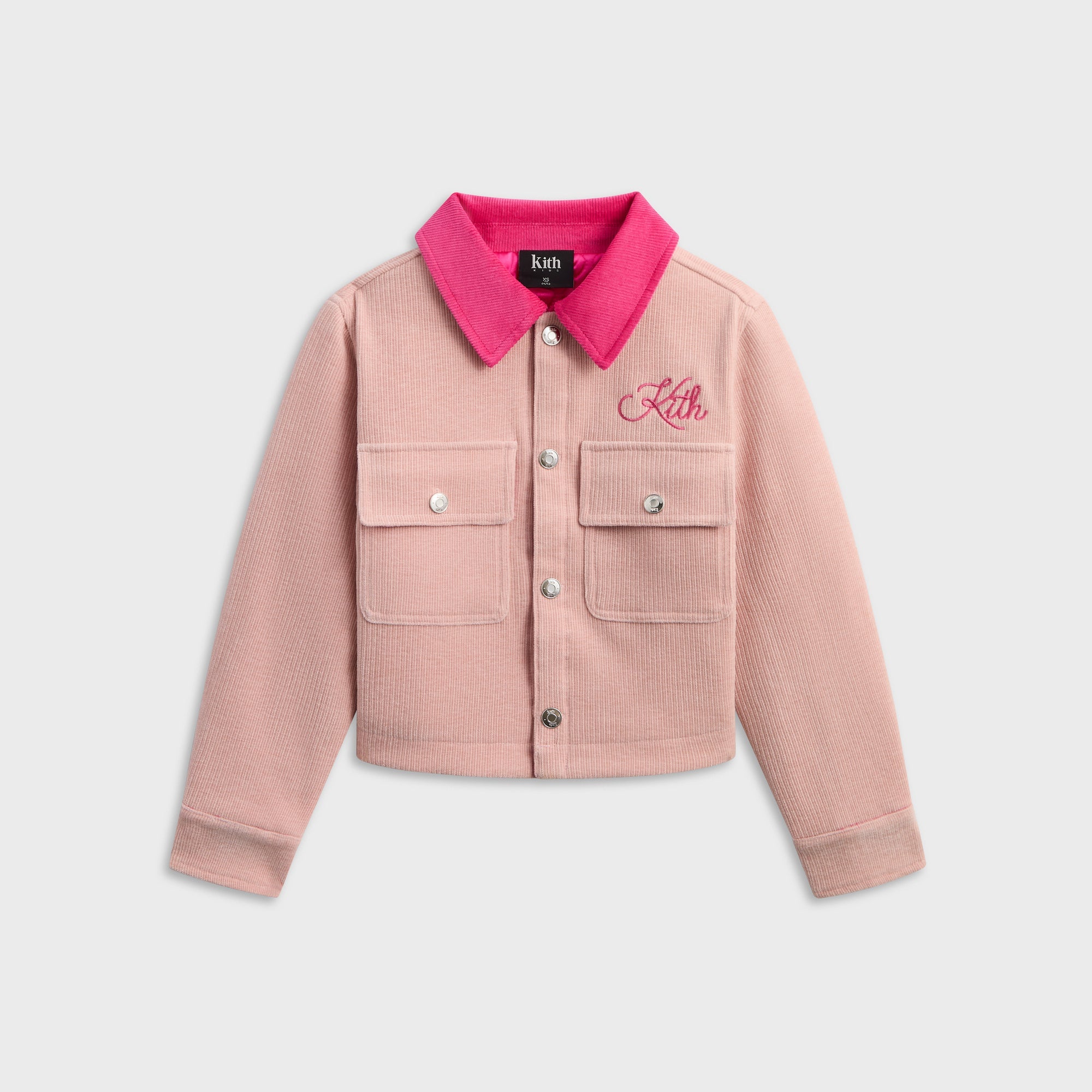 Kith Kids Cropped Ora Shacket - Dusty Quartz – Kith Japan