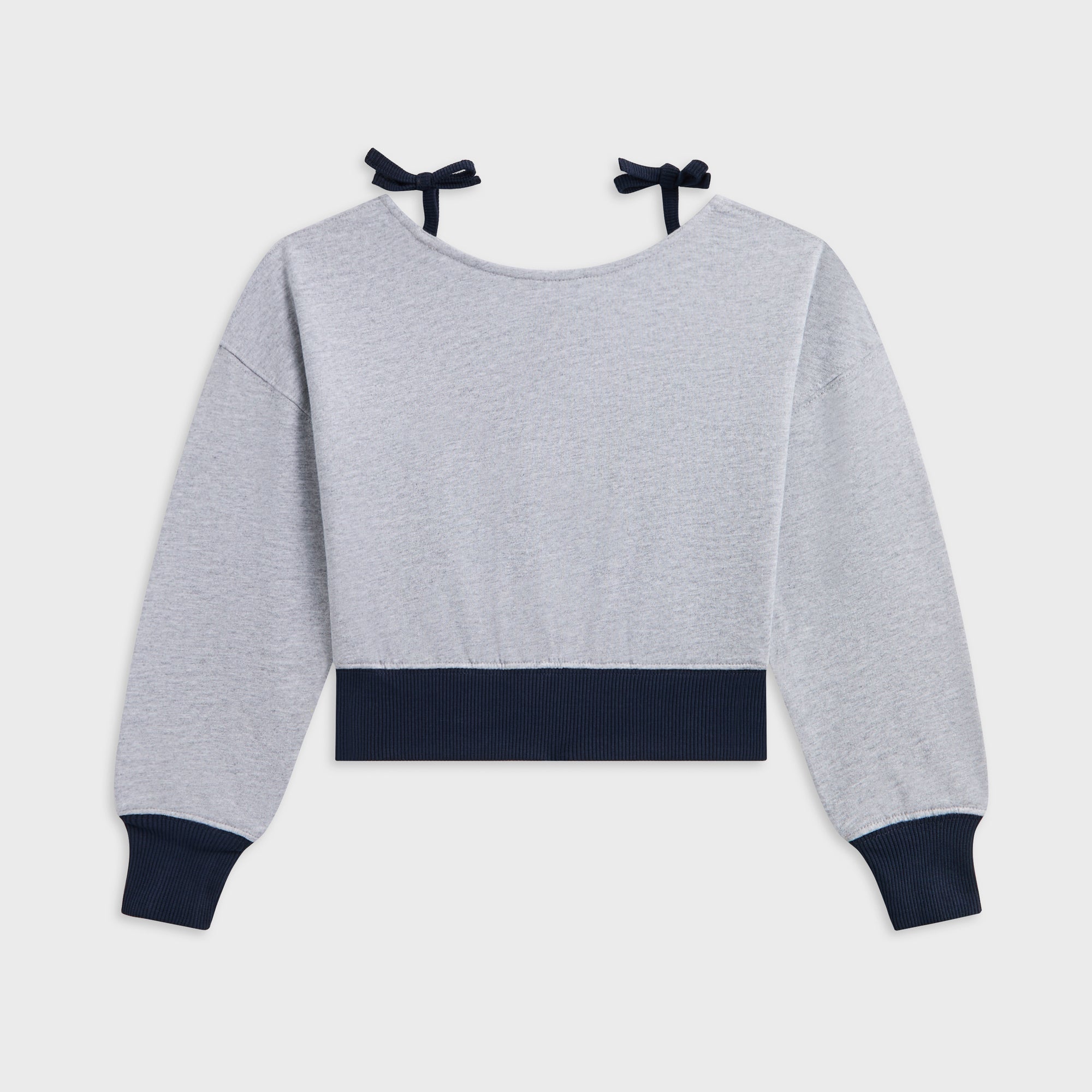 Kith Kids Tatyana Cropped Pullover - Medium Heather Grey - PH