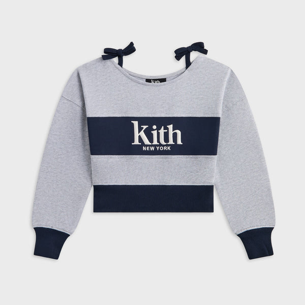 Kith Kids Tatyana Cropped Pullover - Medium Heather Grey - PH