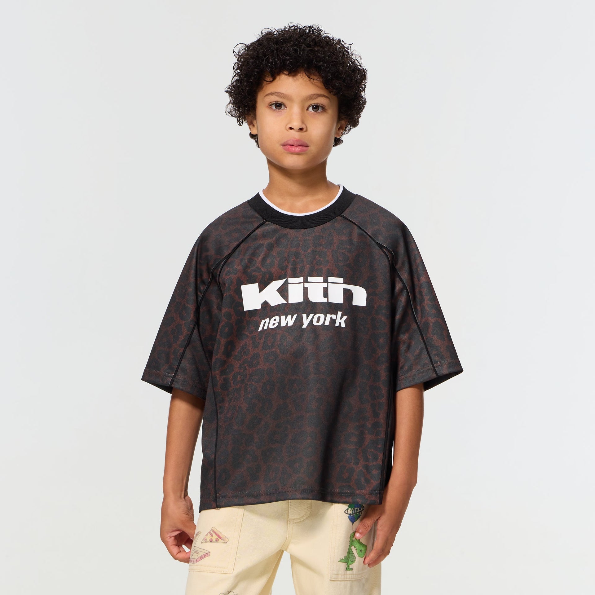 Kith Kids Leopard Bishop Tee - Incognito