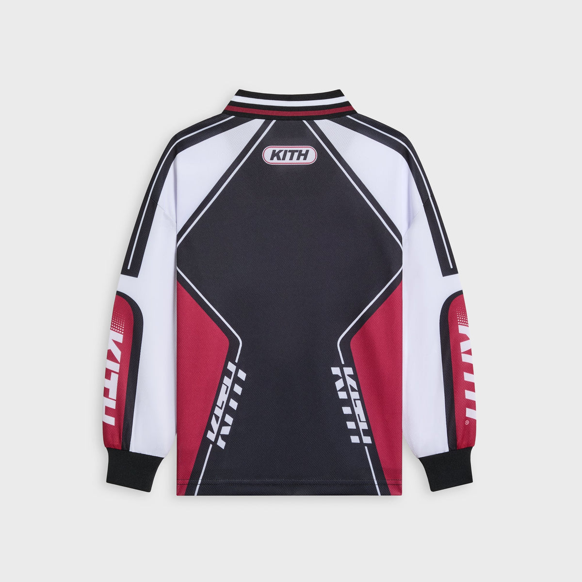 Kith Kids Moto Mesh Long Sleeve Donovan Tee - Black