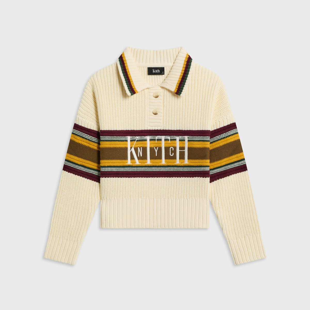 Kith Kids Chunky Knit Rugby Shirt - Sandrift