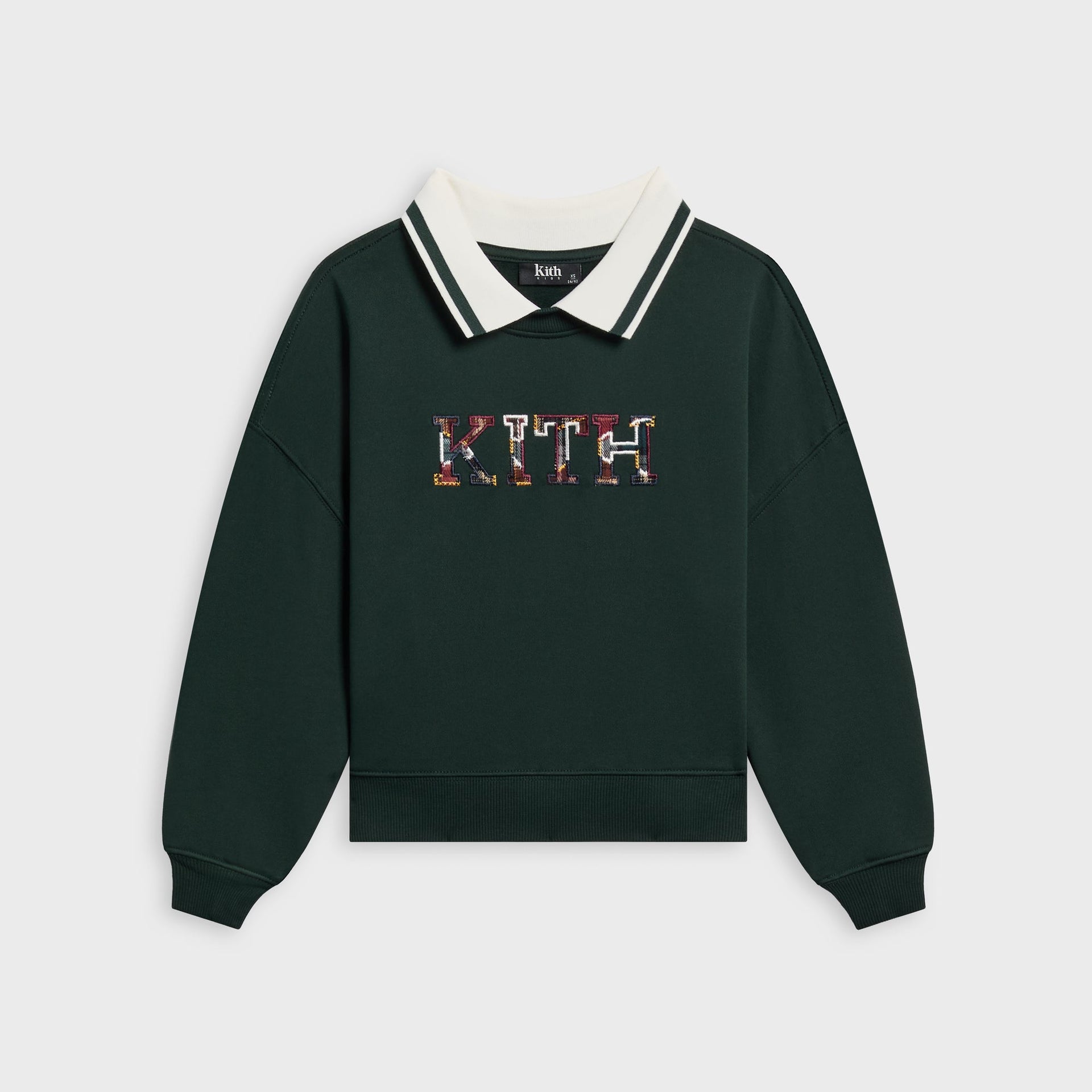 Kith Kids Varsity Letter Collared Nelson Sweatshirt - Stadium
