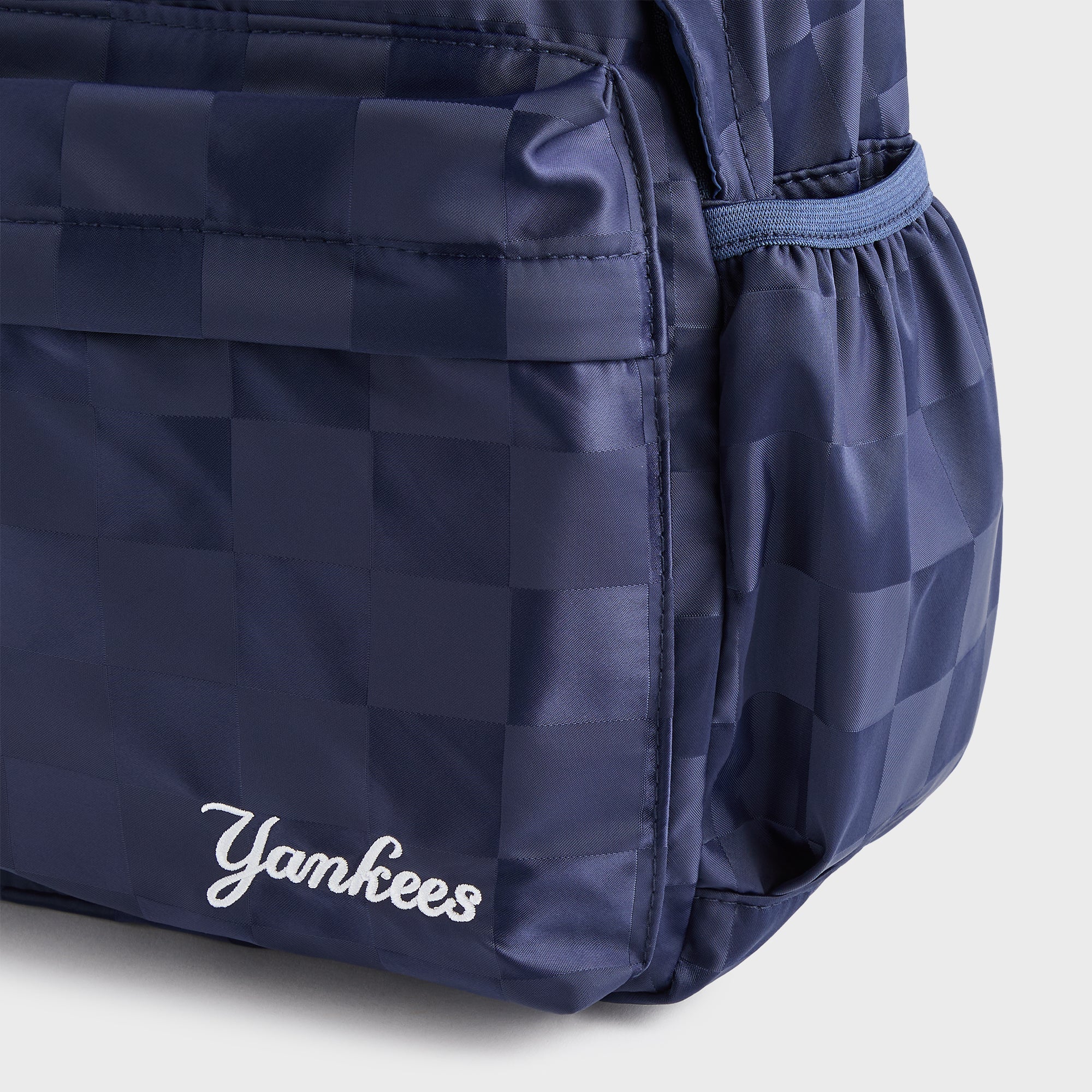 Kith Kids for the New York Yankees Checkered Satin Backpack