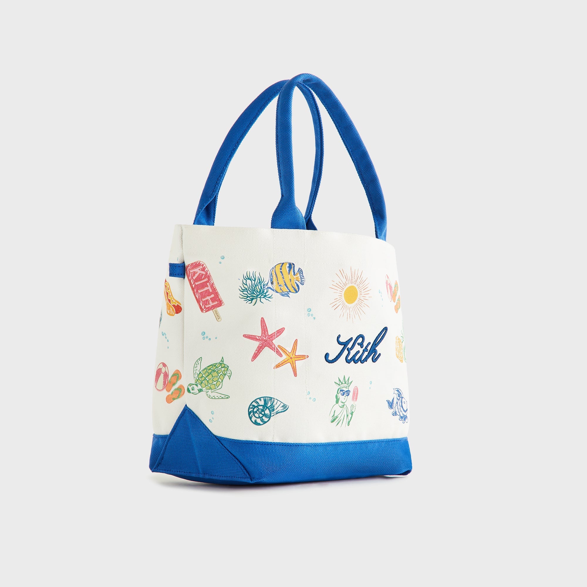 Kith Kids Canvas All-Over Printed Tote - Cobalt – Kith Japan