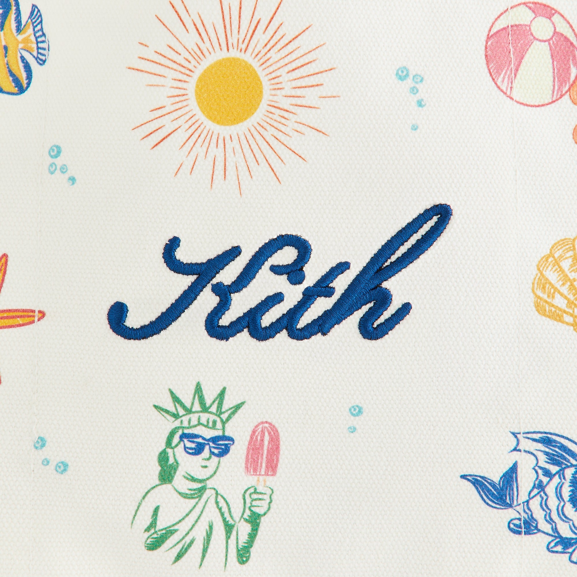 Kith Kids Canvas All-Over Printed Tote - Cobalt – Kith Japan