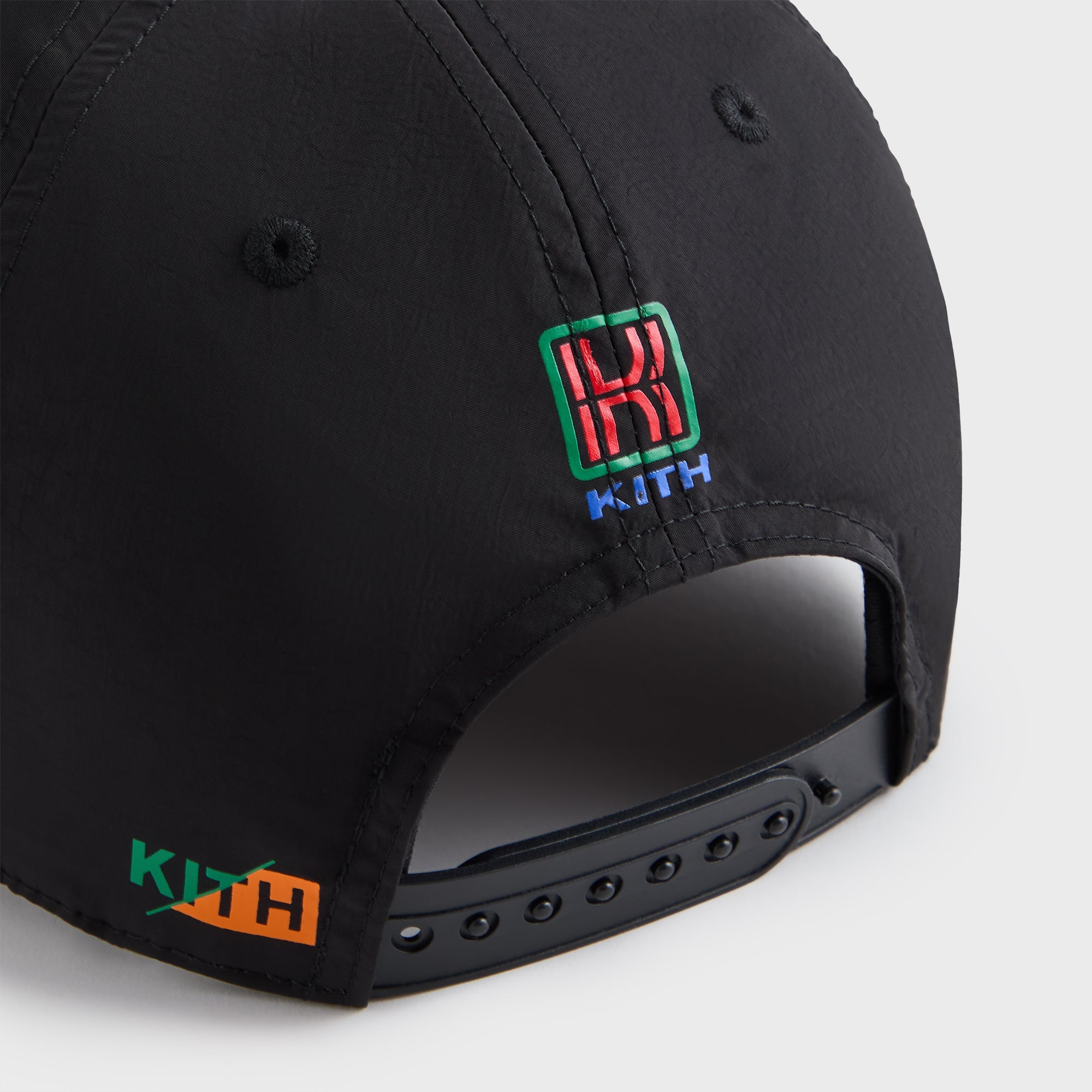 Kith Kids Nylon Logo Pinch Crown Snapback - Black – Kith Japan