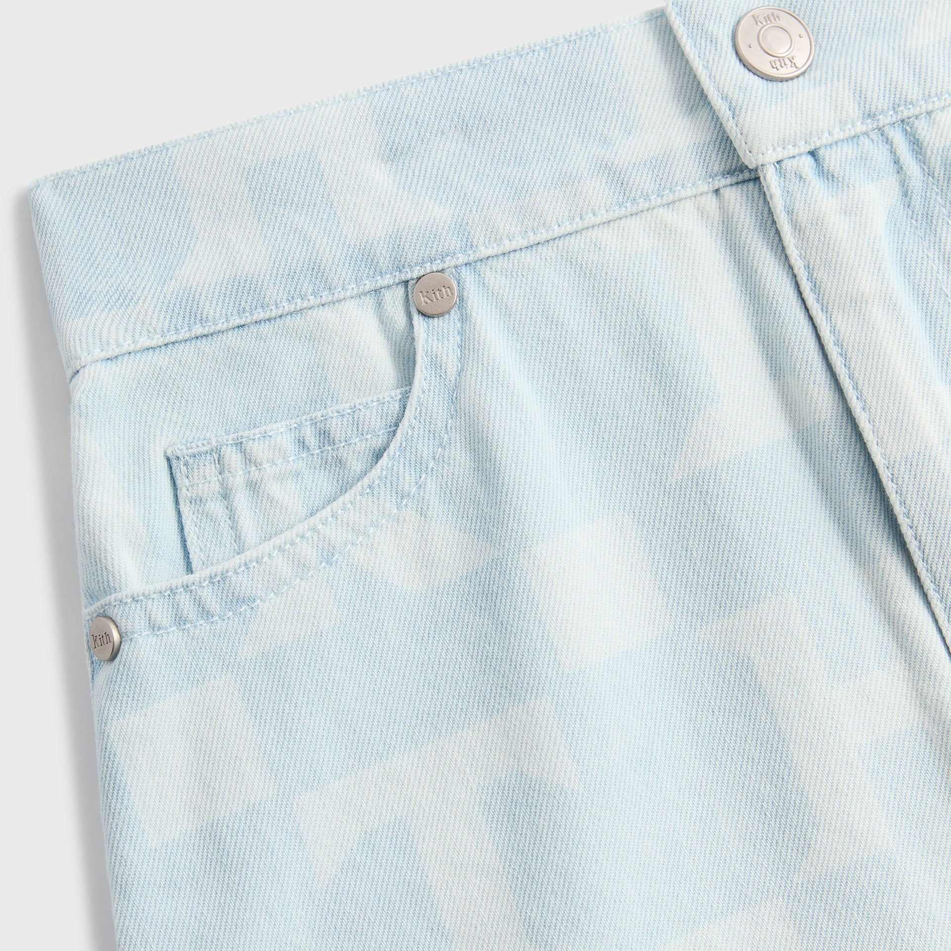 Kith Kids Monogram Denim Skirt - Opal Light Wash
