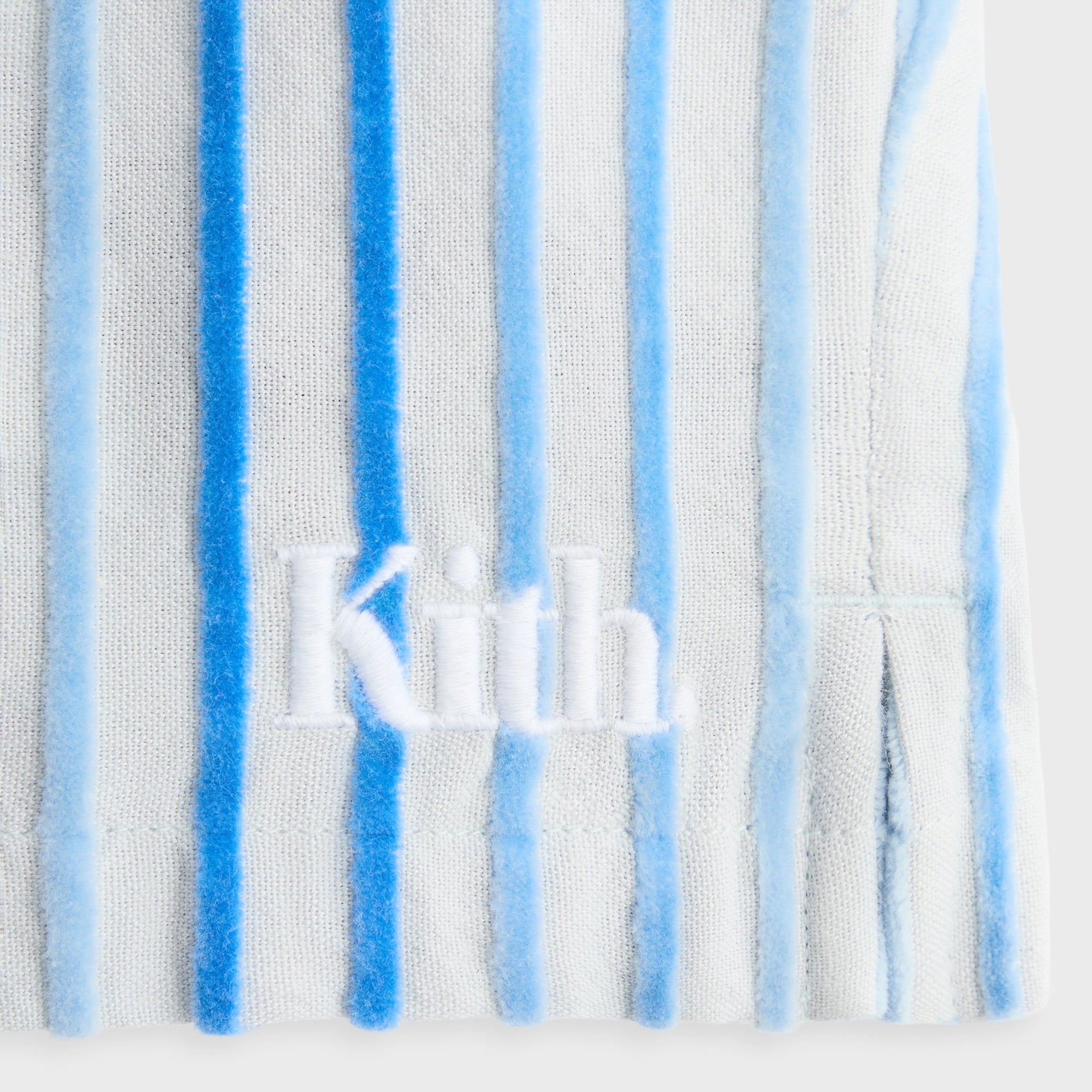 Kith Kids Chenille Stripe Thompson II Camp Short - Cornflower
