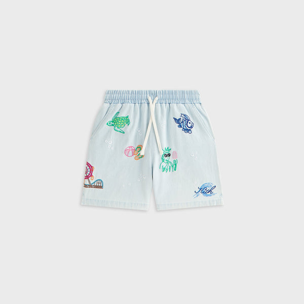 Kith Kids Novelty Thompson Camp Short - Light Indigo – Kith Japan