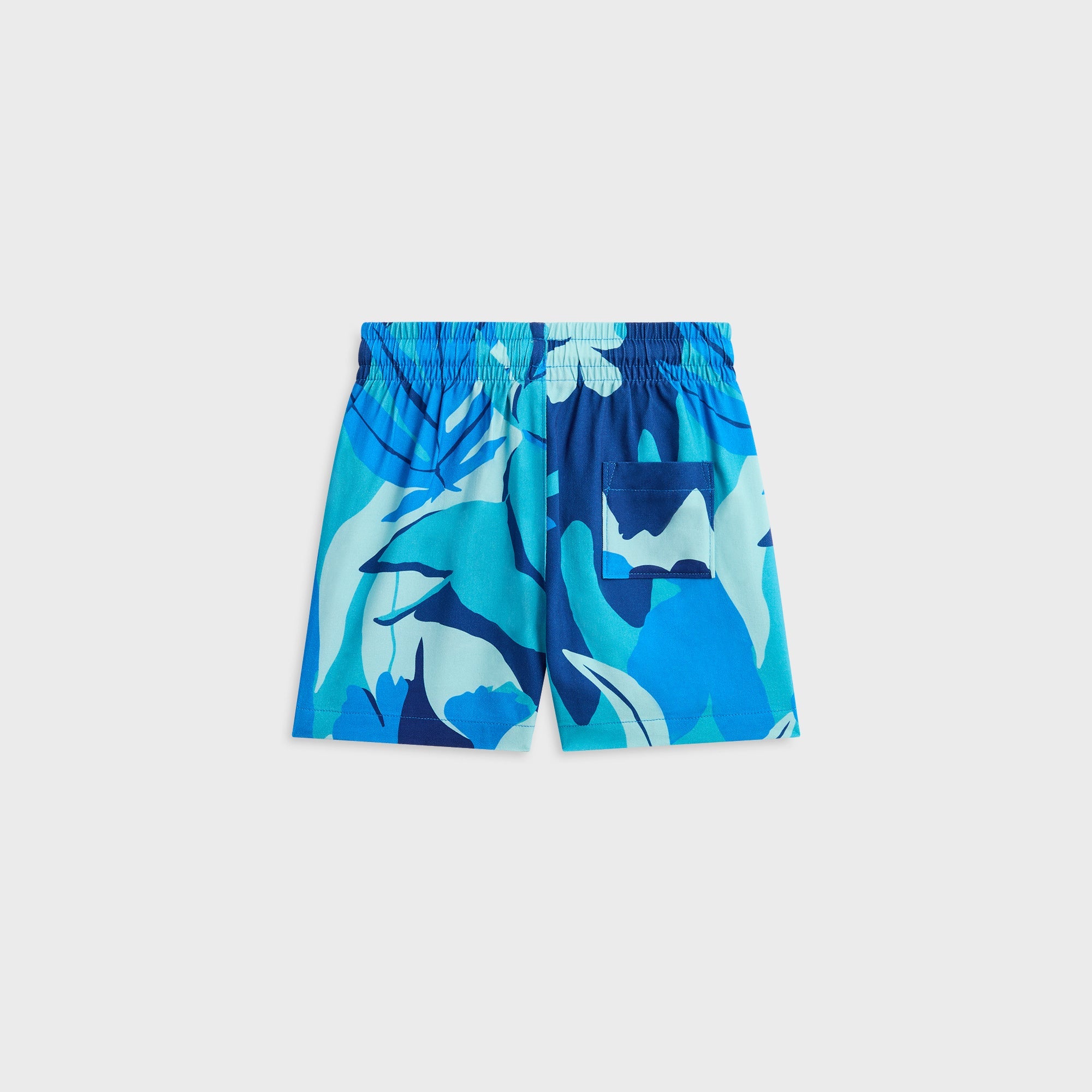 Kith Kids Abstract Tropical Thompson Camp Short - Turquoise – Kith